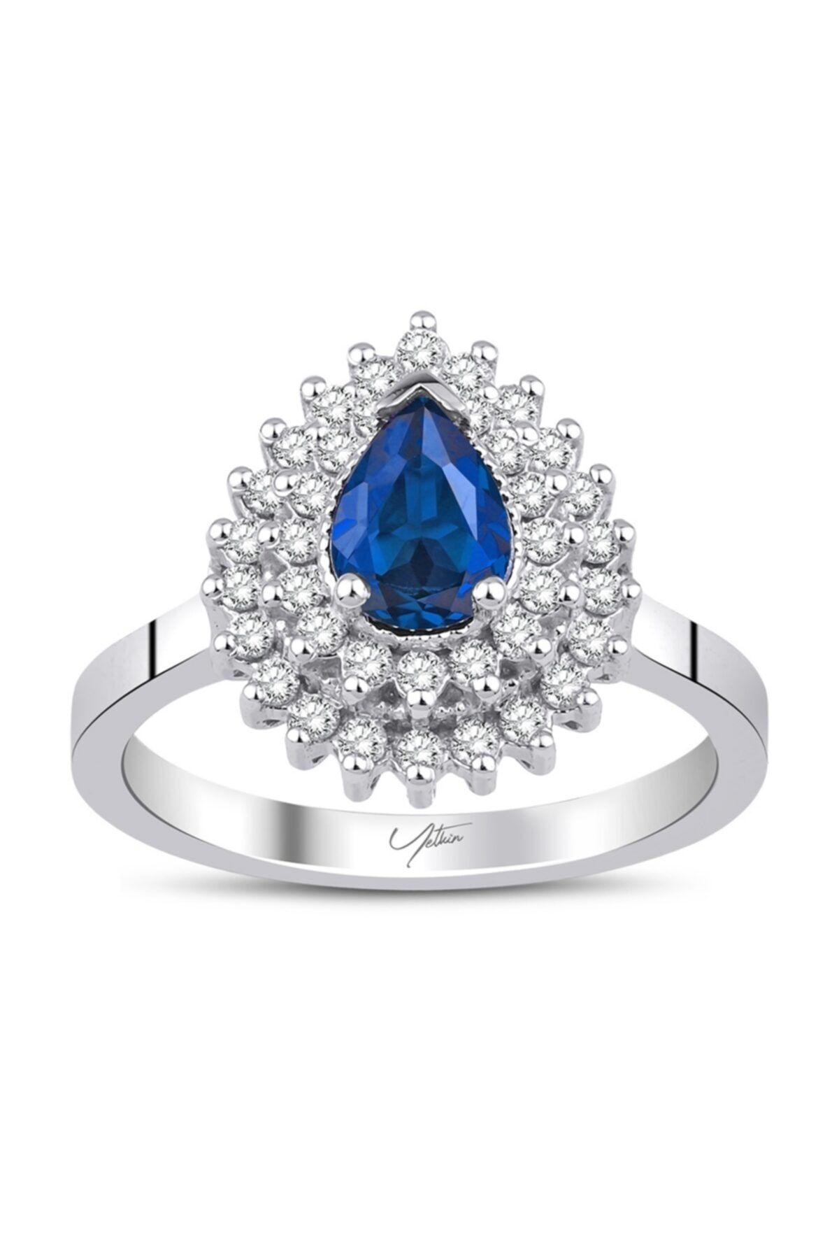 Yetkin Diamond 1.50 Karat Pırlanta Safir Yüzük