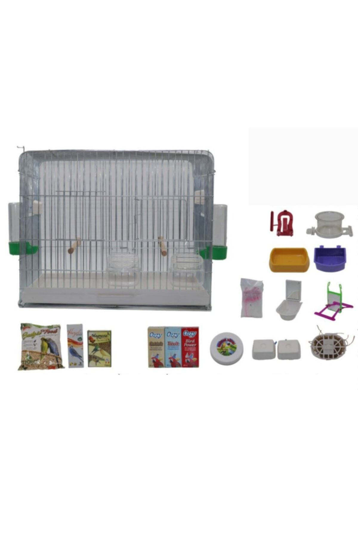 Navis Home 45 35 40 Full Set Çifthaneli Üretim Muhabbet Kuşu Kanarya Kafesi