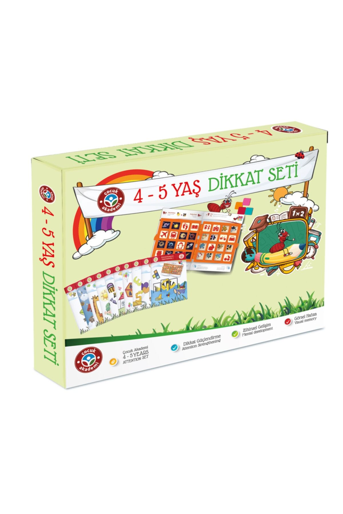 İlkadım Çocuk Akademi Yayıncılık 4-5 Yaş Dikkat Güçlendirme Seti