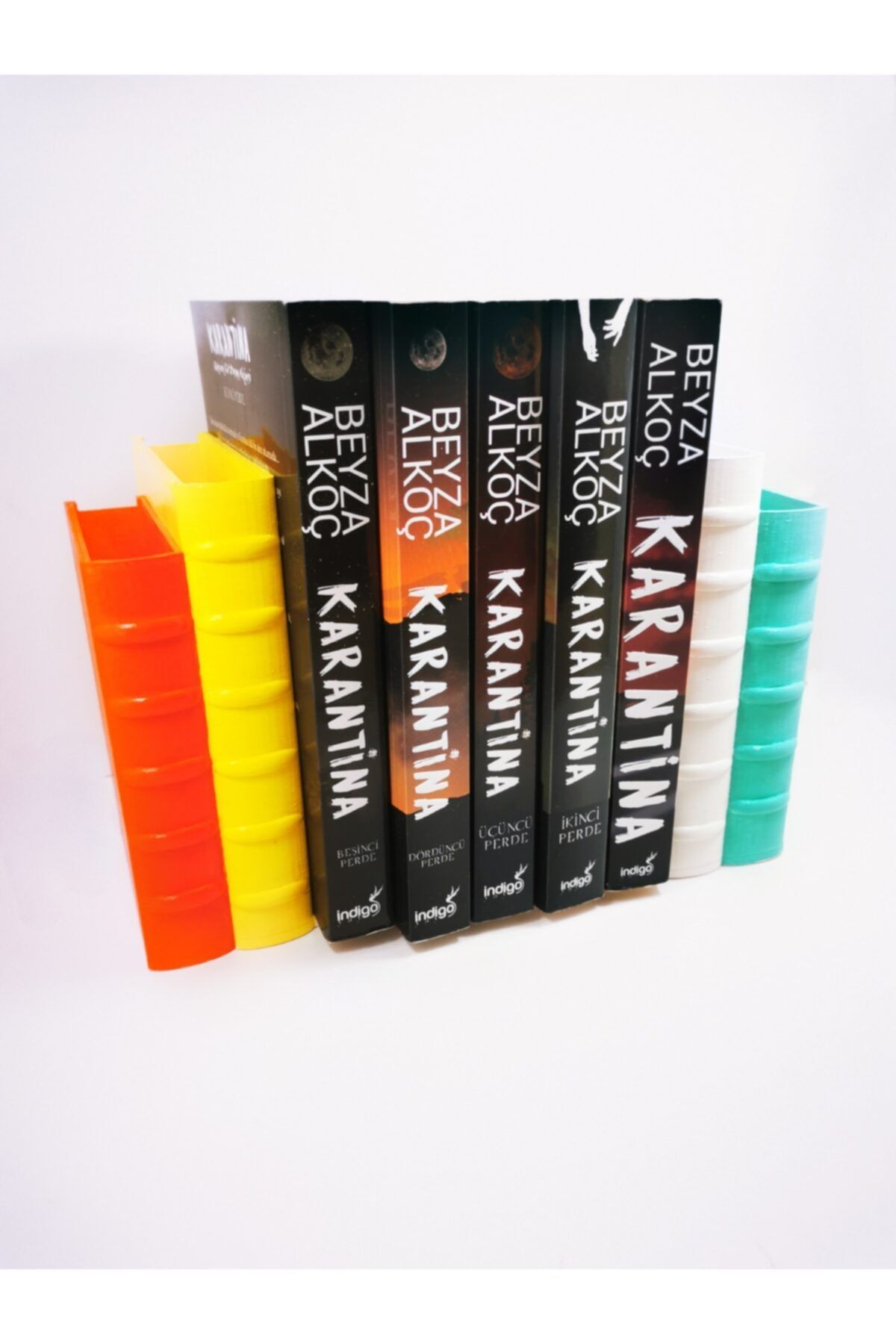 MinişBahçe 2 Li Kitap Şeklinde Kitap Tutucu - Saksılı Kitap Desteği 2 Adet