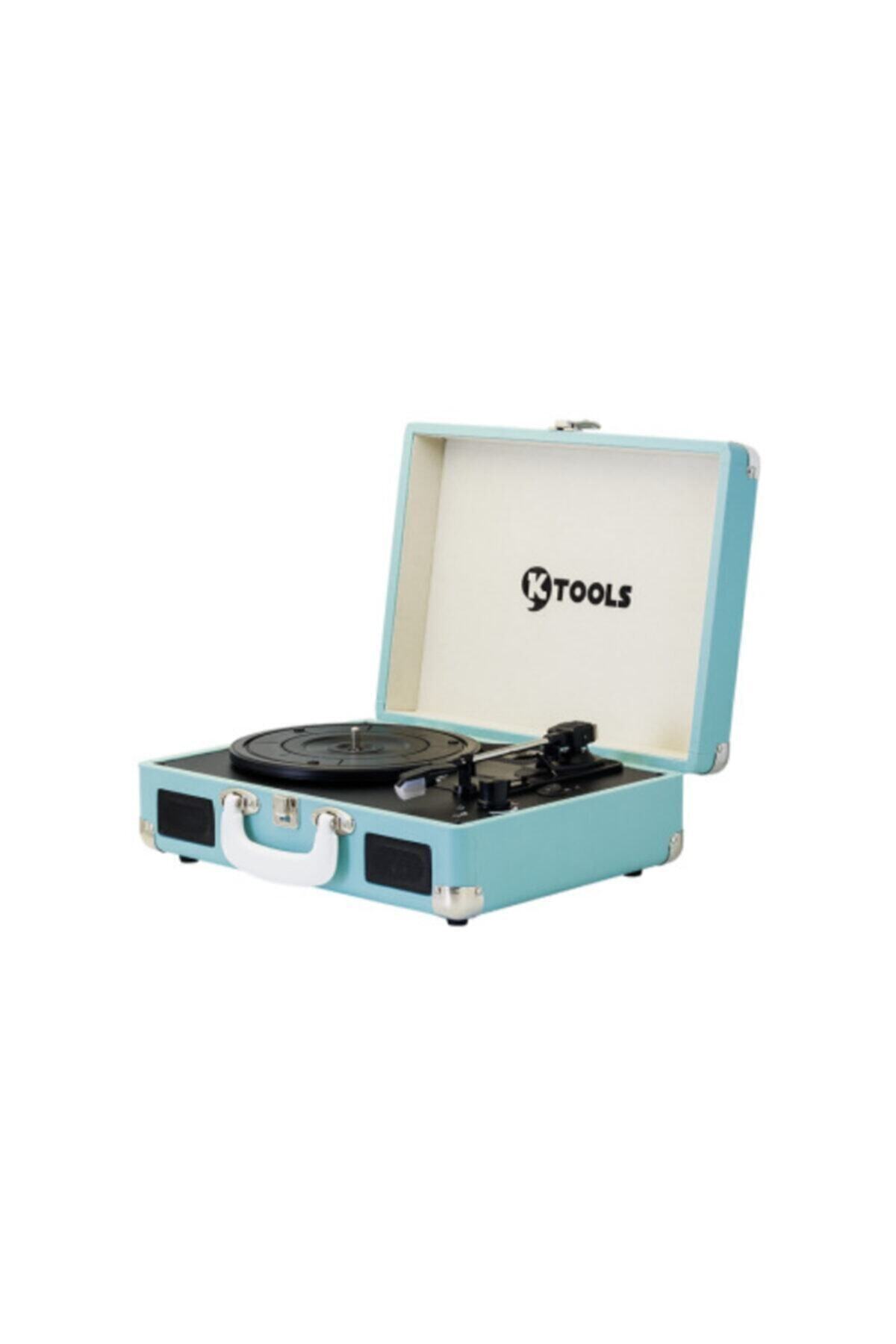 UygunSepet Ktools Bluetooth'lu Çanta Pikap K344 Nostalgie 33,45,78 Devir Mavi