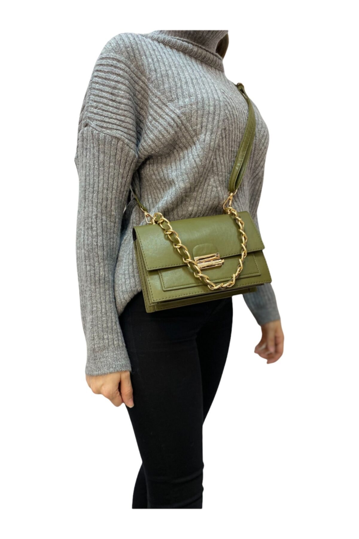 shinybag Zincir Detaylı Askılı Çanta