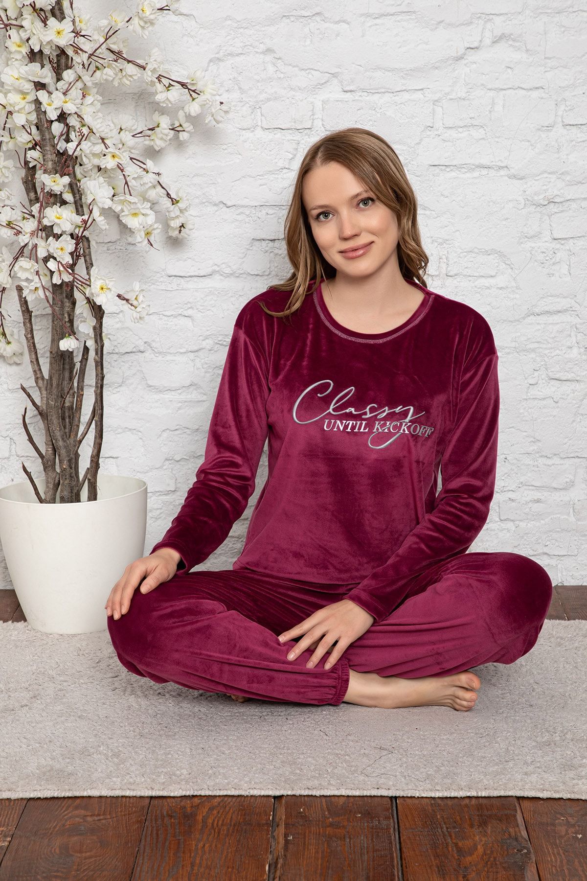Sude HOMEWEAR Kadife Pijama Takım