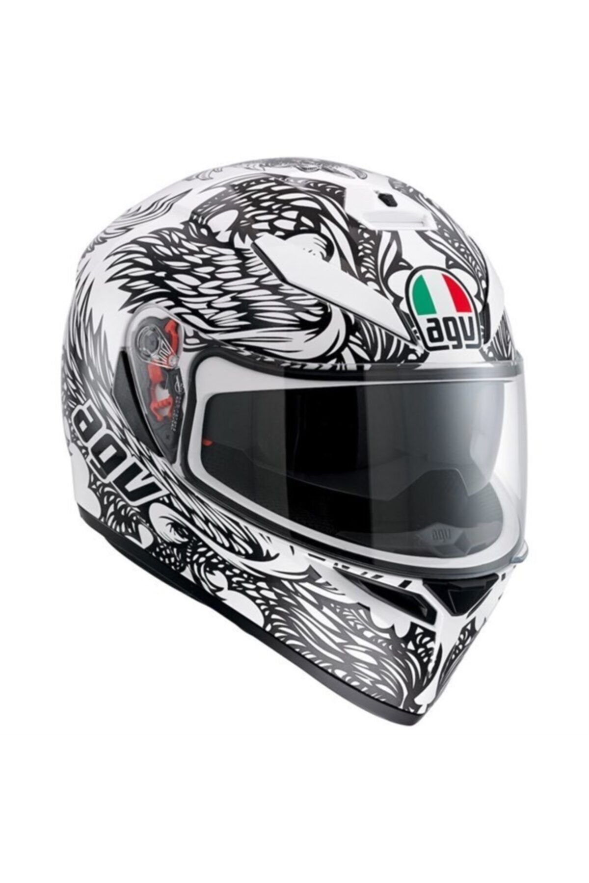 AGV K3 Sv Multi Plk Thyrus Pearl White Black Kapalı Kask