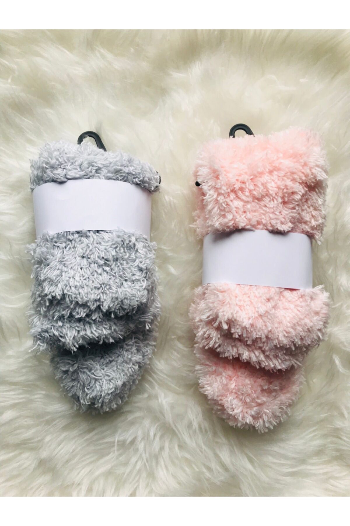 B&D SOCKS Kadın 2'li Yumuşak Kalın Uyku Çorabı