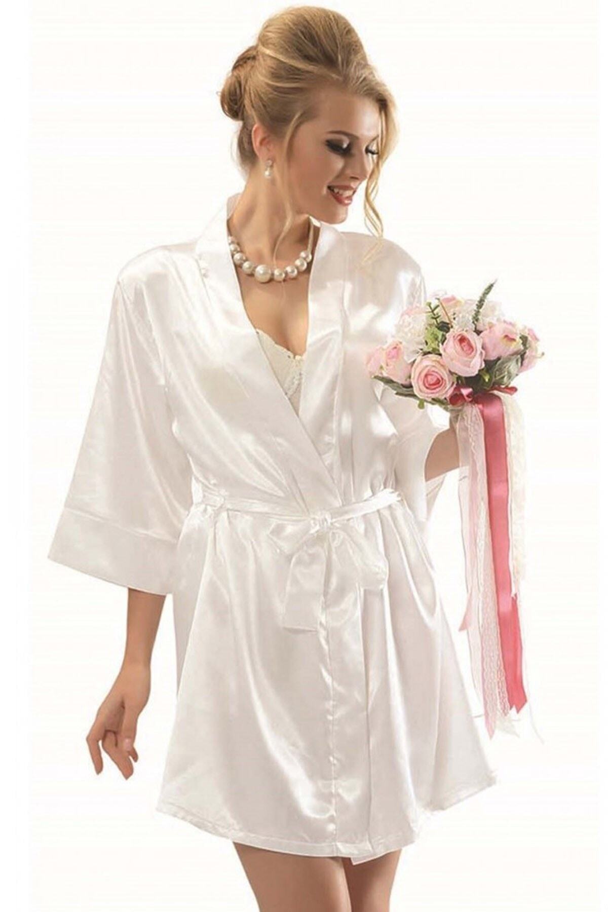 Melek Atölye Kadın Bride Sabahlık 3232 Nbb