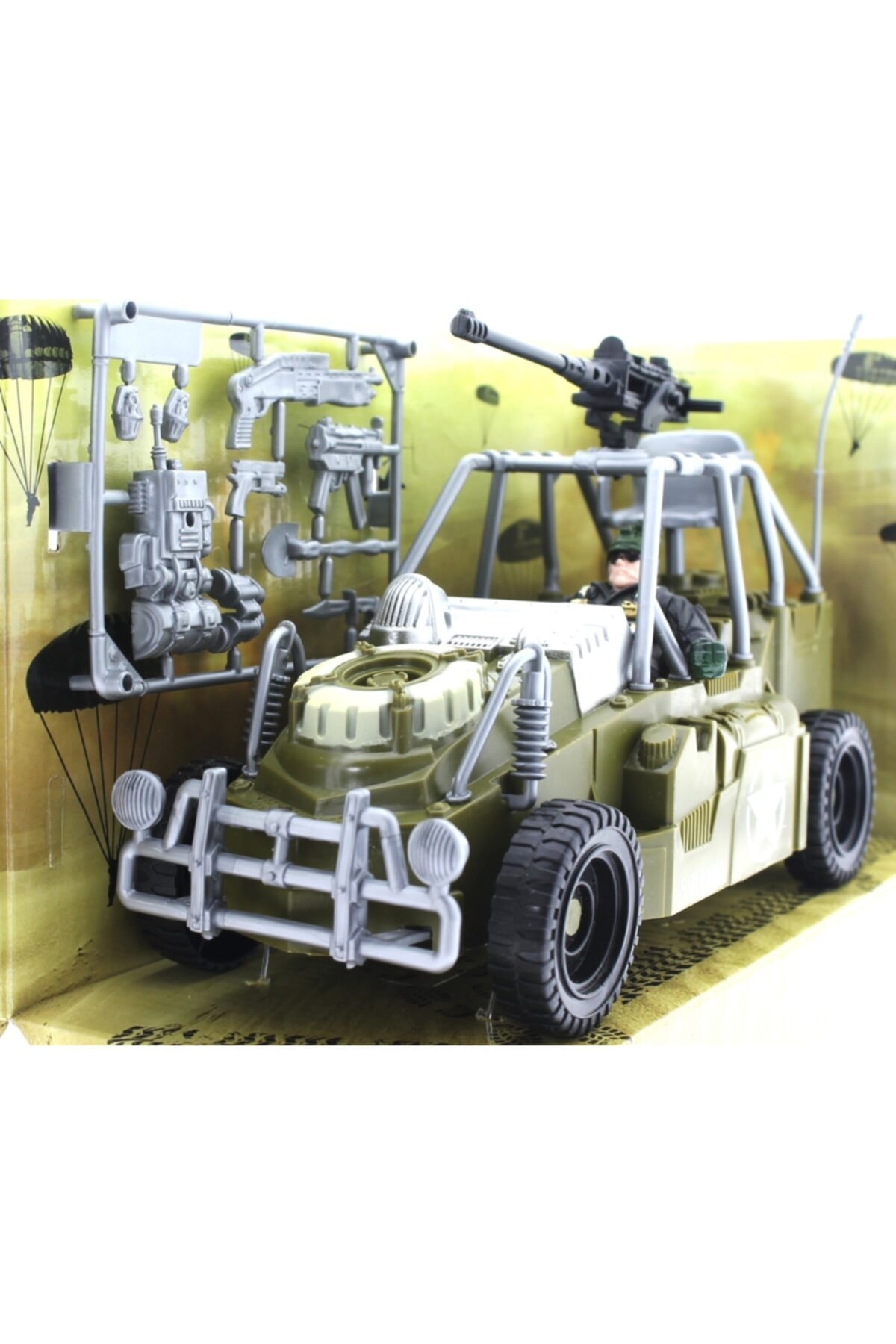 MEGA Combat Force Figür Ve Askeri Buggy