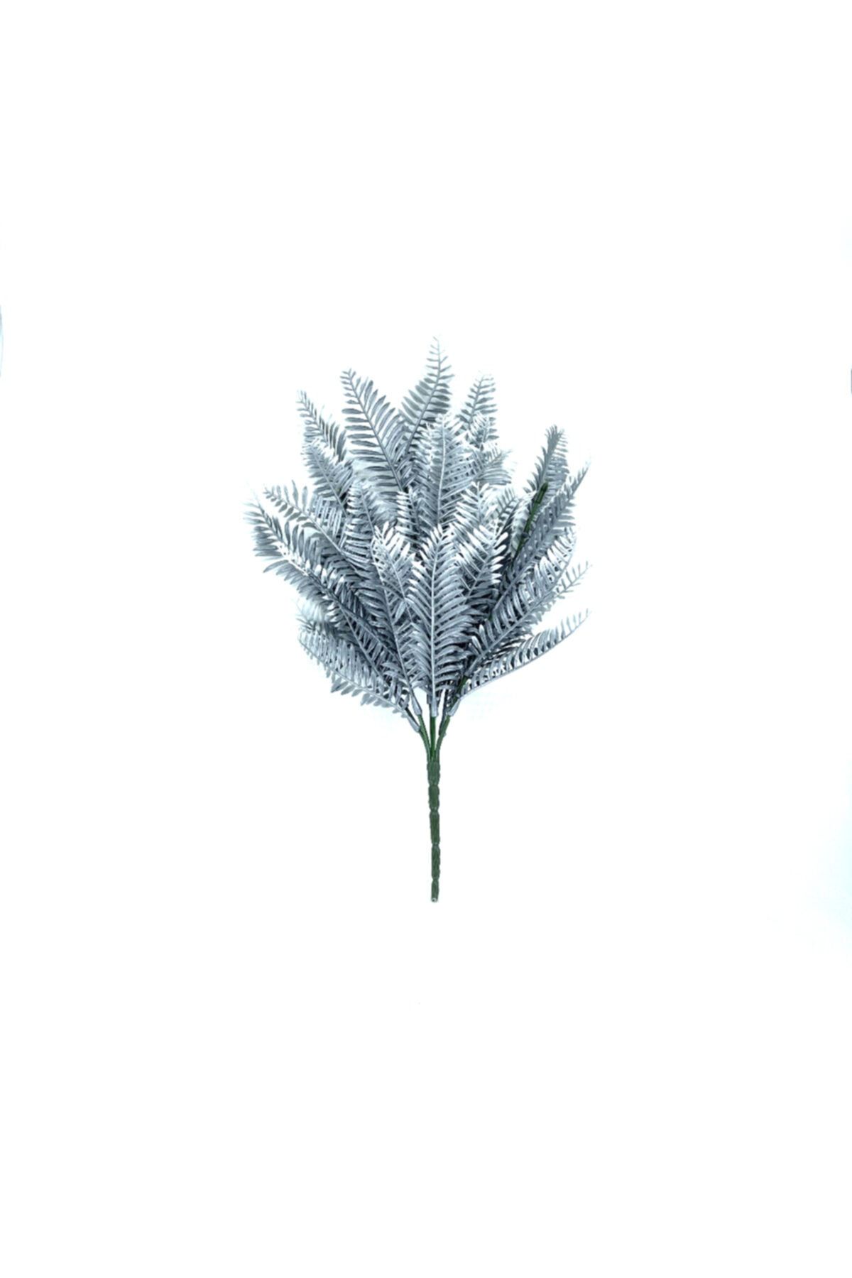 EkaFlower Yapay Çiçek Silver Fujer Demet 7 Dal X 2 Adet