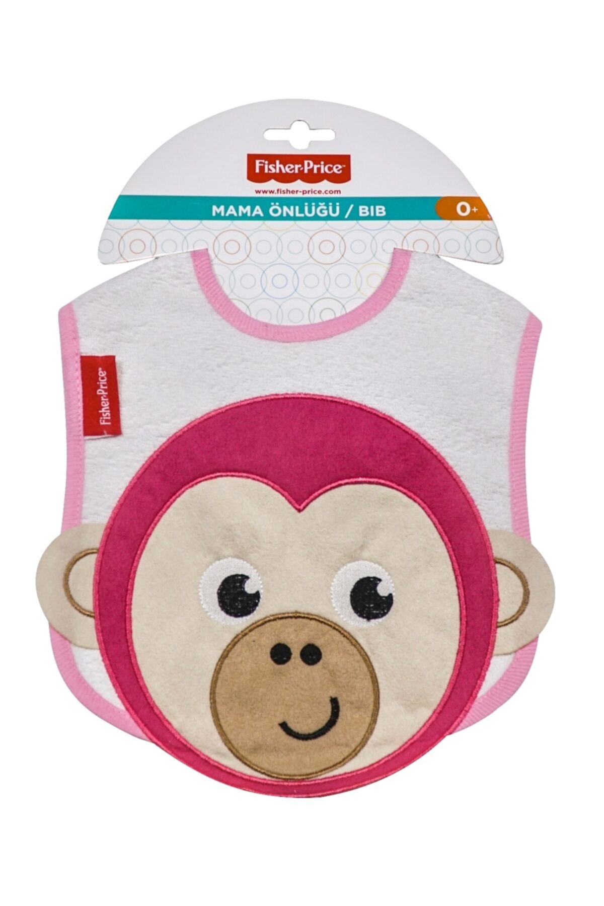 FISHER PRICE Dokumalı Maymun Figürlü Mama Önlüğü