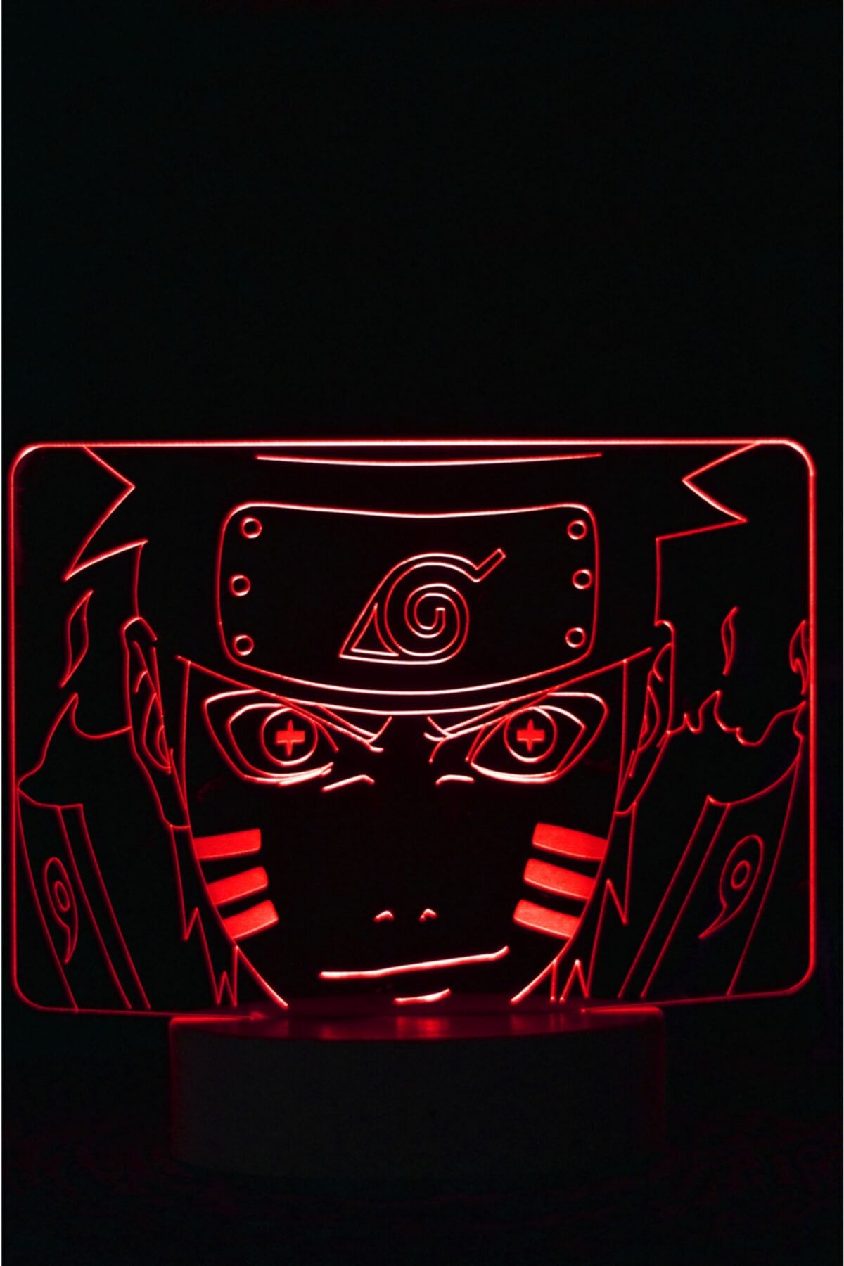 Yubi Design Naruto Uzumaki , Sage Mod + Kyubi Mod - 3 Boyutlu Dekoratif Gece Lambası 3d