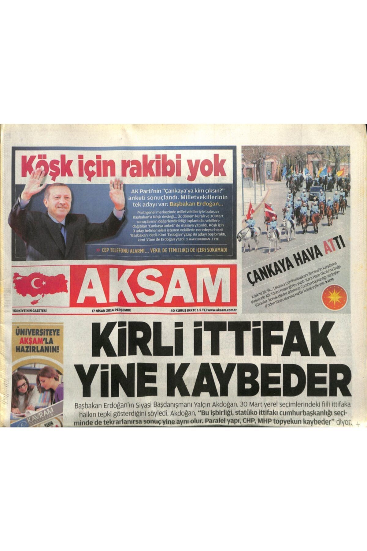 Gökçe Koleksiyon Akşam Gazetesi 17 Nisan 2014 -floyd Mayweather'ın Attığı Her Bir Yumruktan Cebine 172 Bin $ Giriyor