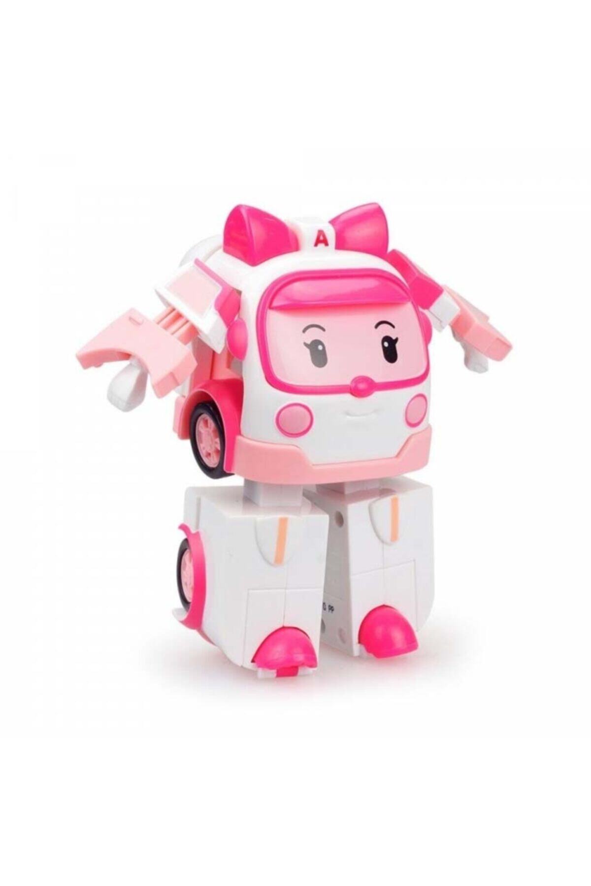 Burnis Toy Özel Robocar Poli Robot Işıklı Figür Amber Hediyelik