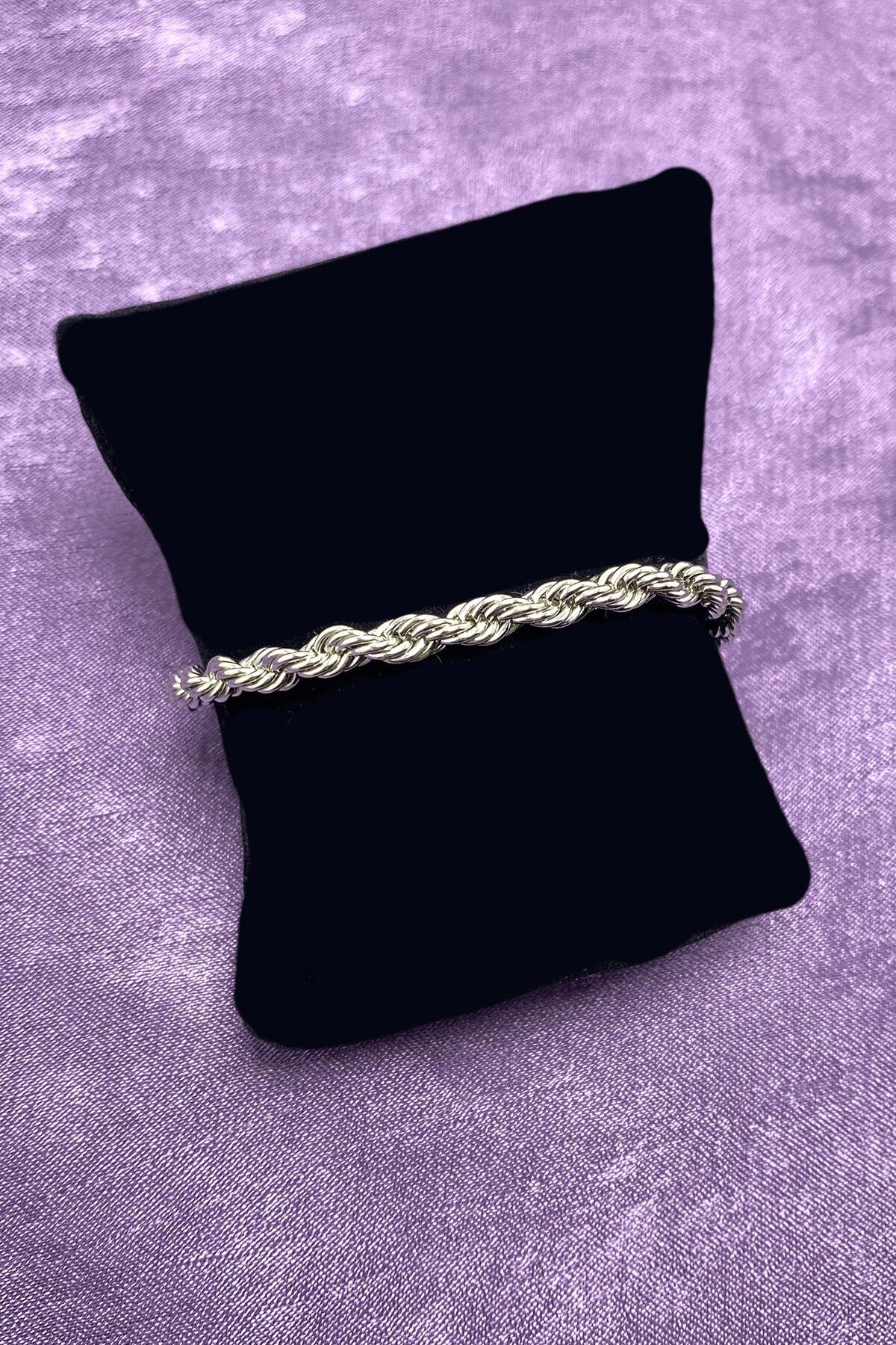 Ressia Gümüş Kaplama Sarmal Tasarımlı Bileklik