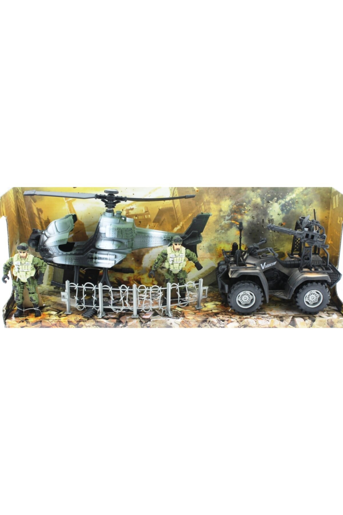 MEGA Atv Ve Helikopterli Komando Oyun Seti