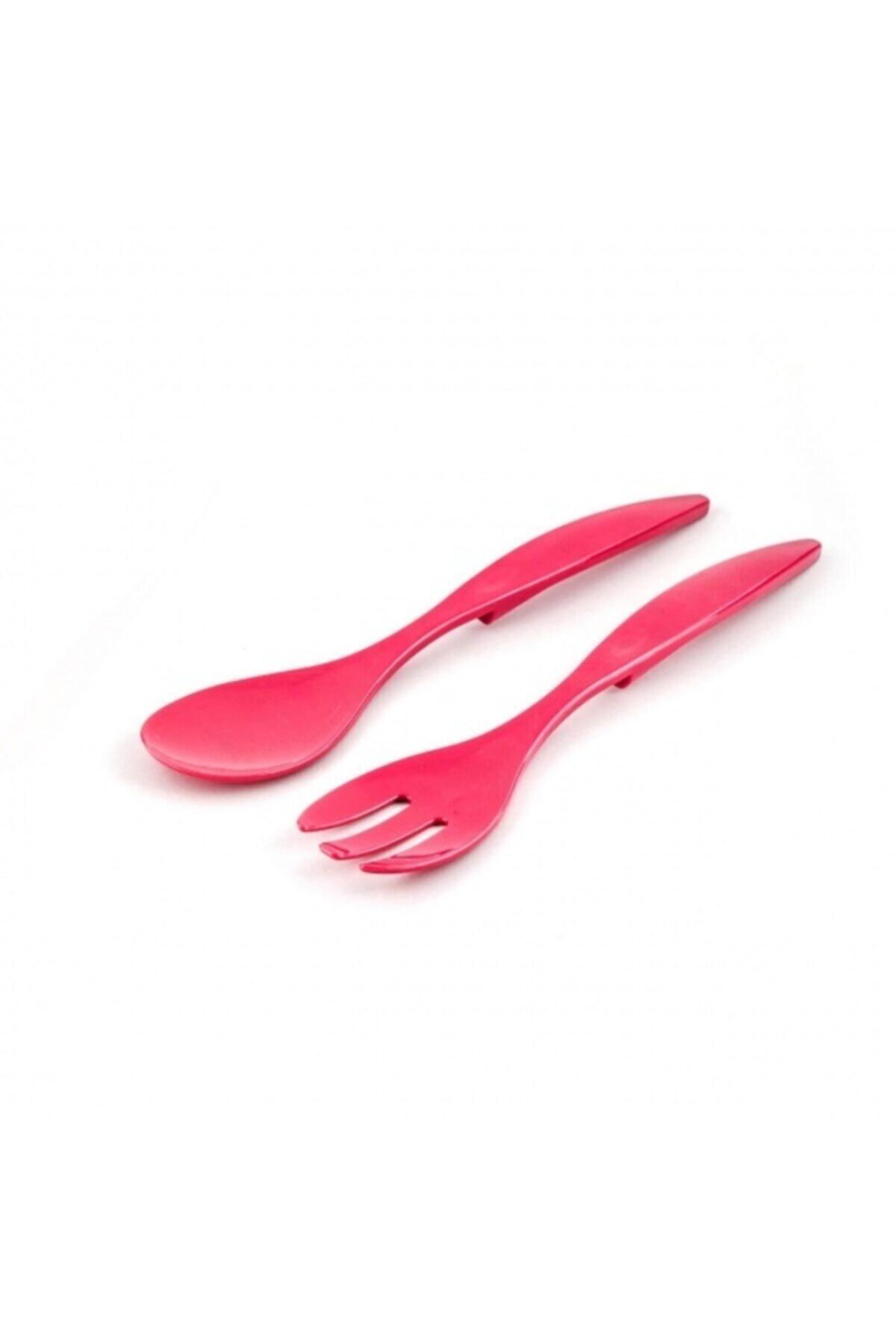 piithalat 2'li Fuşya Çatal Kaşık Seti
