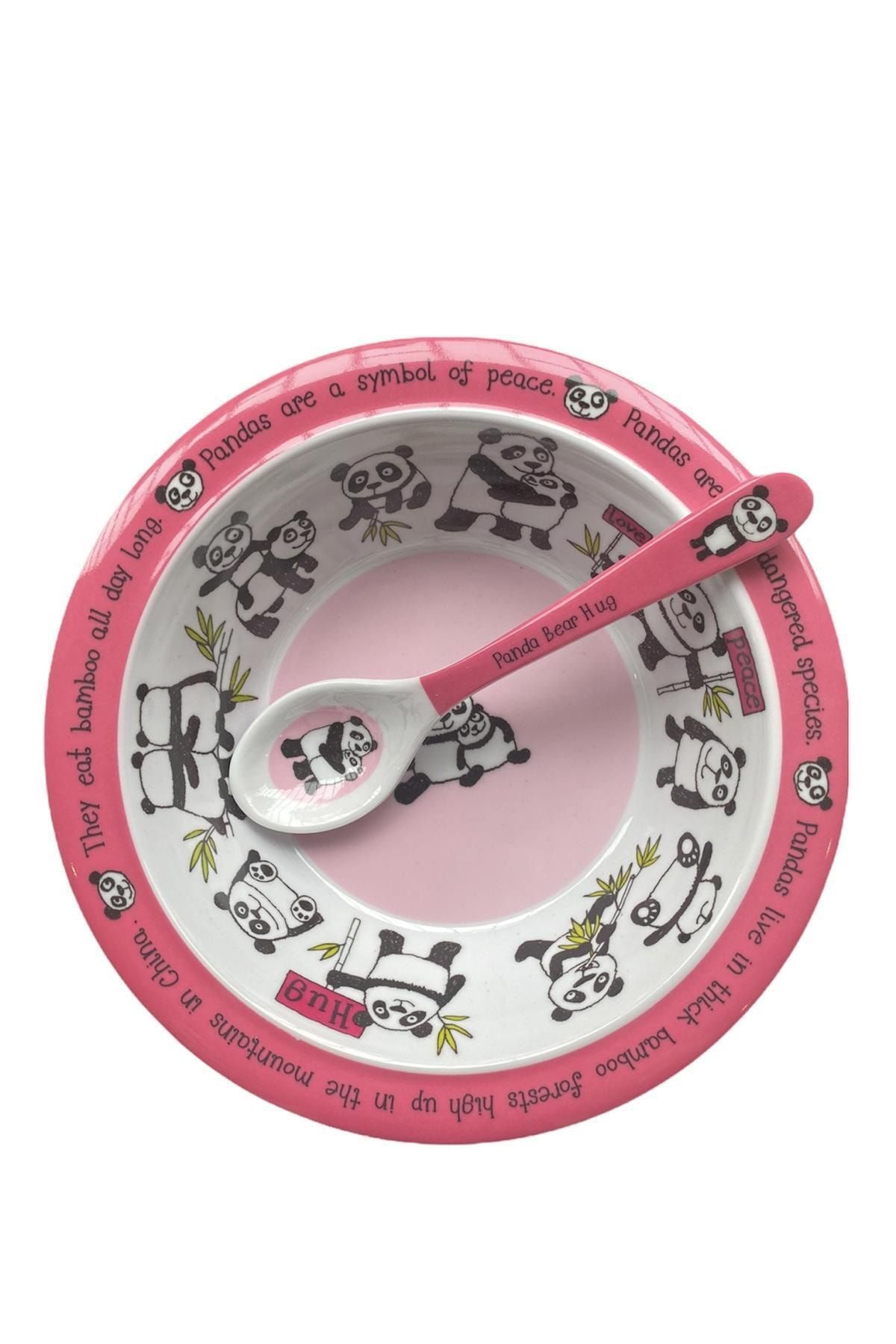 Tyrrell Katz Melamin Mama Tabağı Ve Mama Kaşığı Set Panda