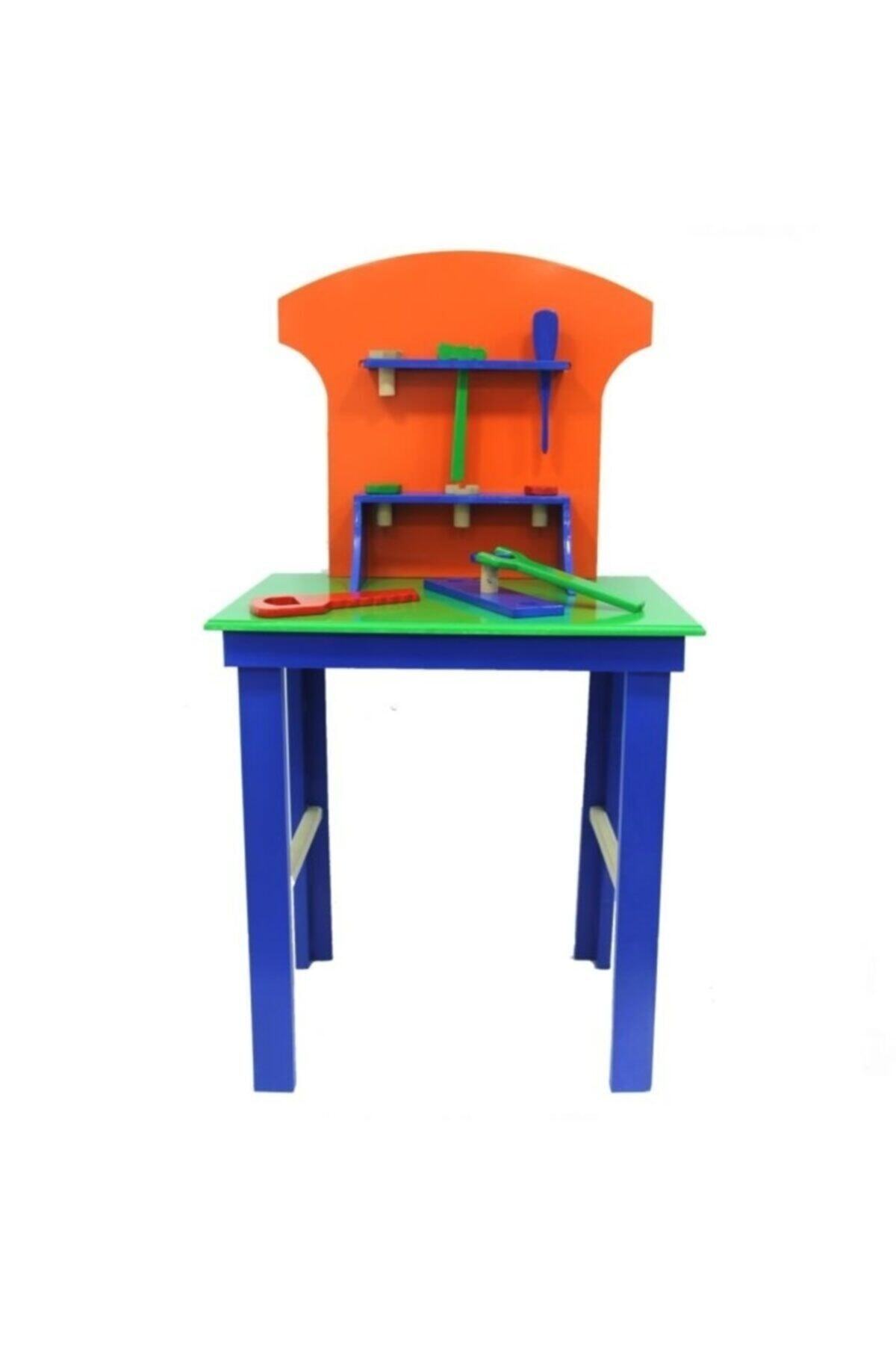 Burnis Toy Tekli Ahşap Tamir Tezgahı 11 Parça 1