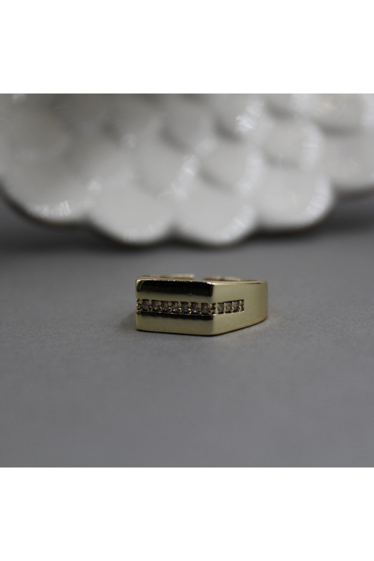 Flordun Atelier Taşlı Gold Yüzük