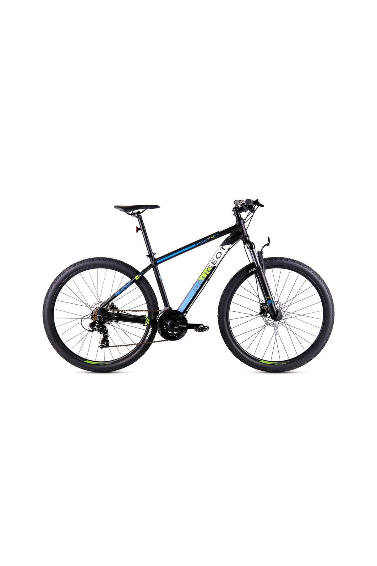 Peugeot M18-27.5 Erkek Dağ Bisikleti 432h Hd 27.5 Jant 21 Vites Tourney Sıyah Mavı