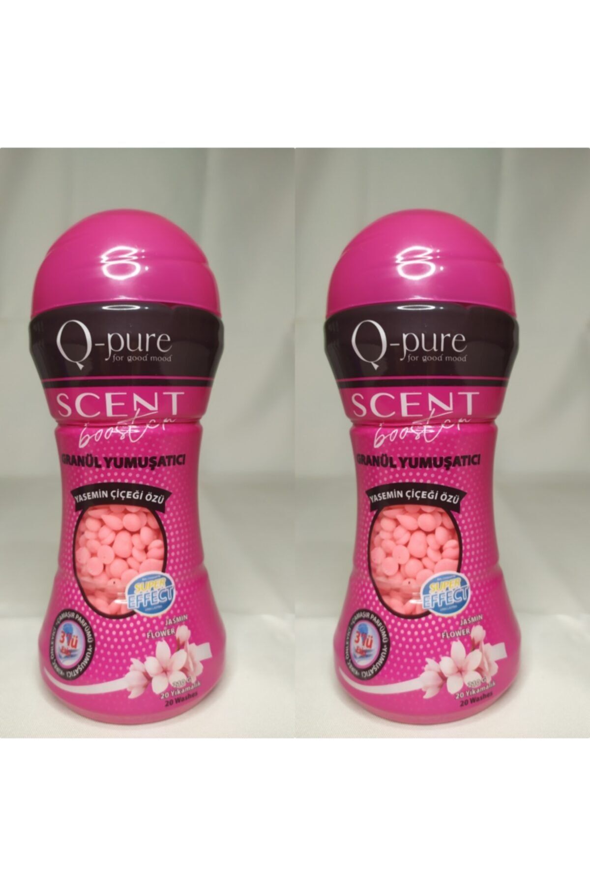 QPURE Granül Çamaşır Yumuşatıcı Yasemin Çiçeği Özü 210 Gr X 2'li Avantaj