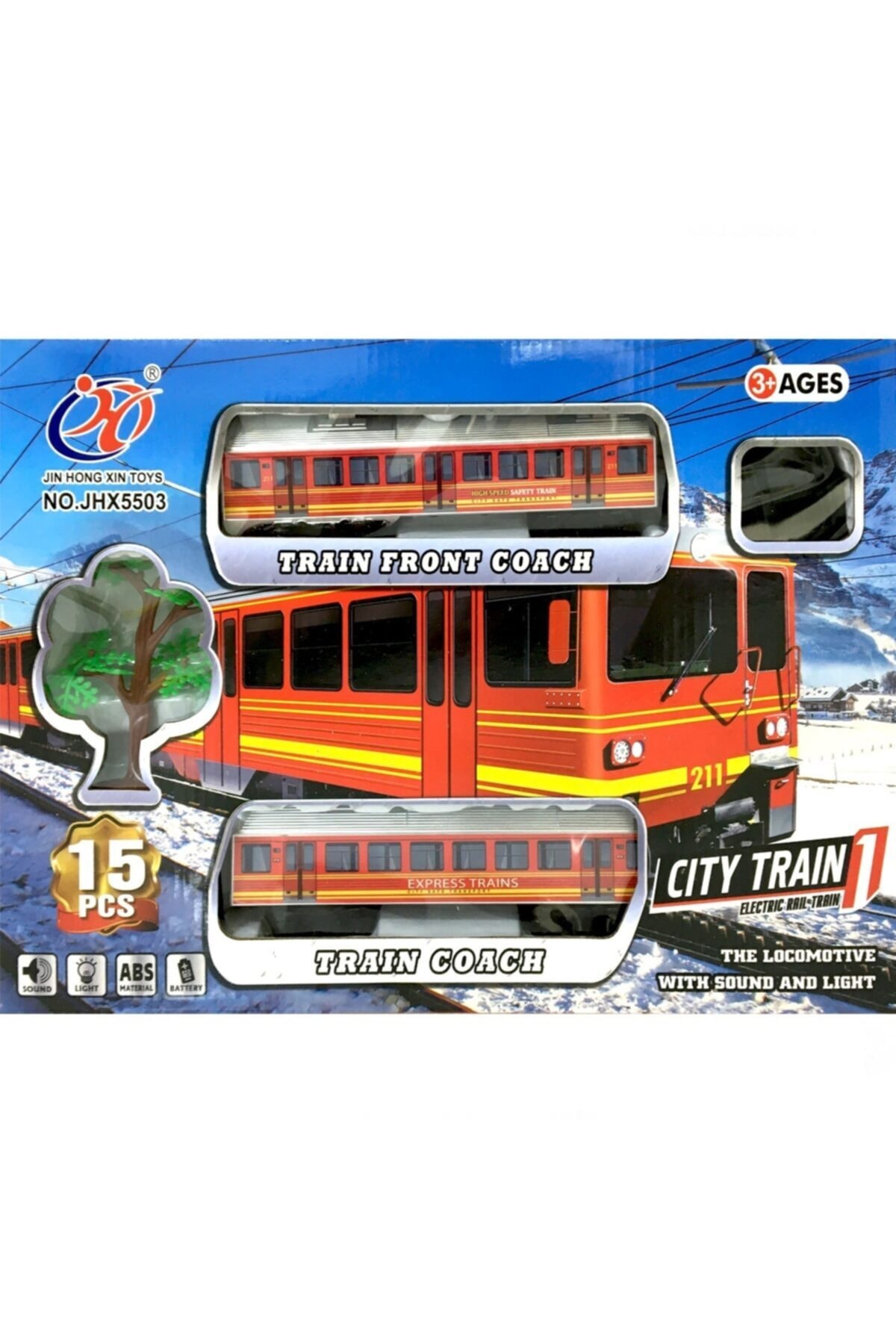 Burnis Toy Yılbaşı Pilli Sesli Ve Işıklı Raylı Metro Tren Seti 15 Parça Kampanya