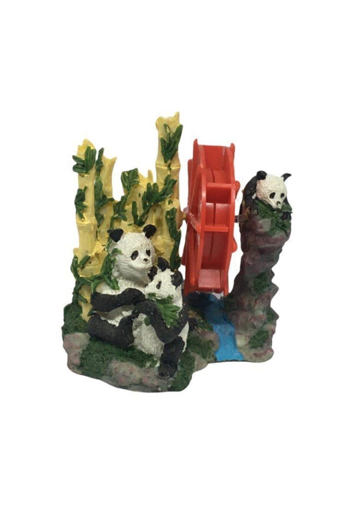 Oripet Akvaryum Dekoru Panda Değirmen Ithal 10x10 Cm