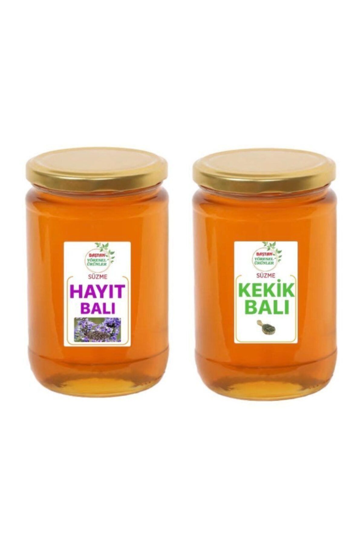 Baştan Yöresel Ürünler 850gr Kekik Balı Ve 850gr Hayıt Balı