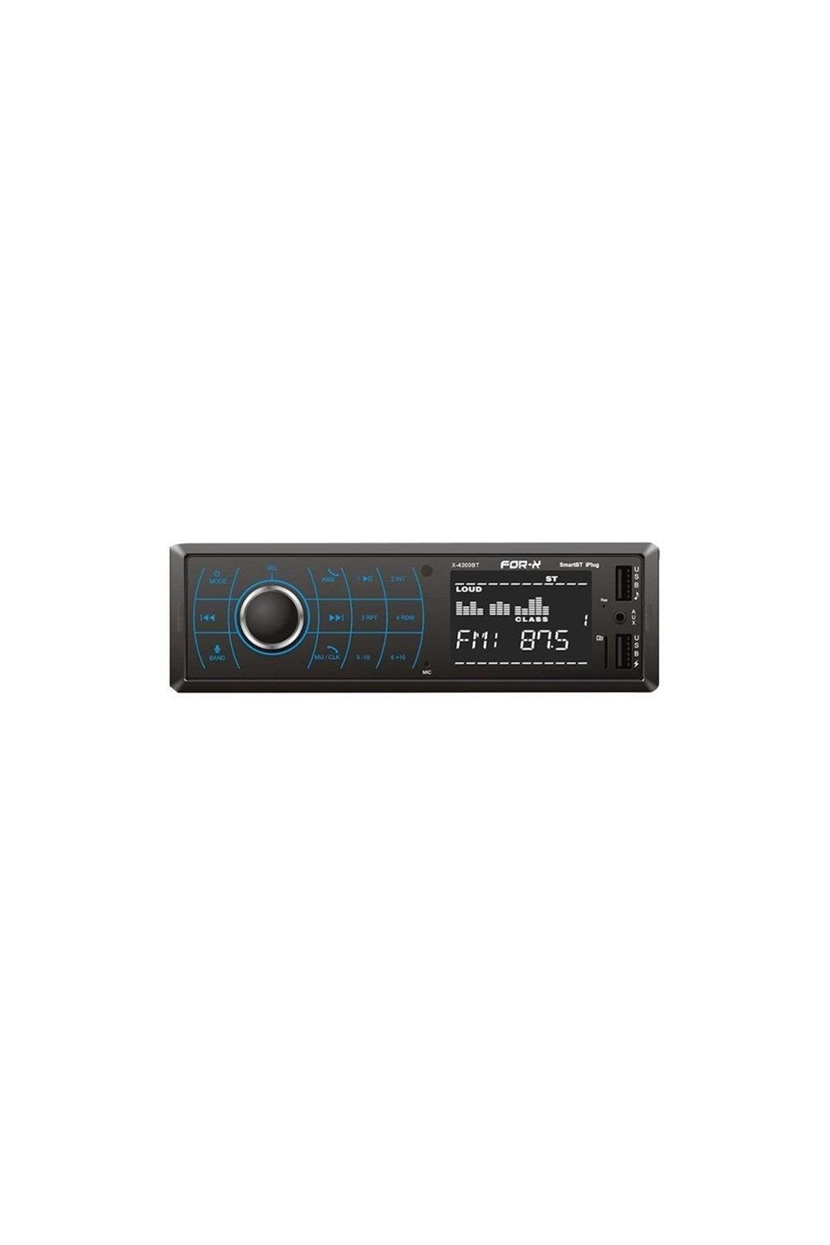 ForX X-4200bt Oto Teyp 4x50w Bt/usb/sd/fm/aux Lcd Ekran