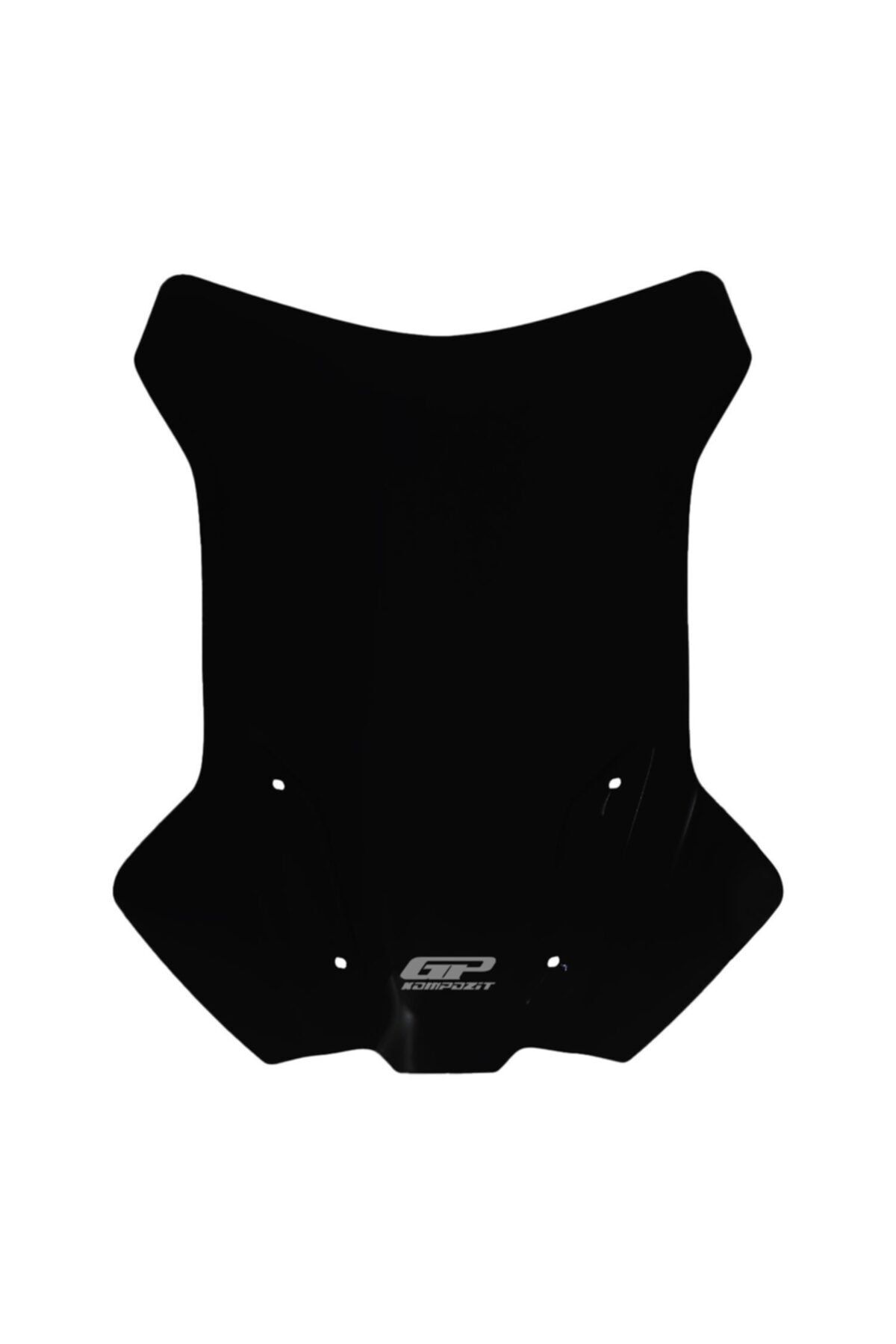 GP KOMPOZİT Ktm 250 / 390 Adventure 2020-2021 Uyumlu Ön Cam Siyah 49 Cm