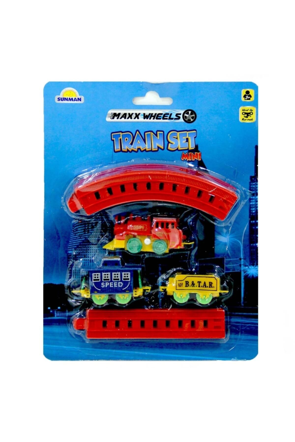 Burnis Toy Trend Maxx Wheels Mini Tren Seti 11 Parça Fırsat