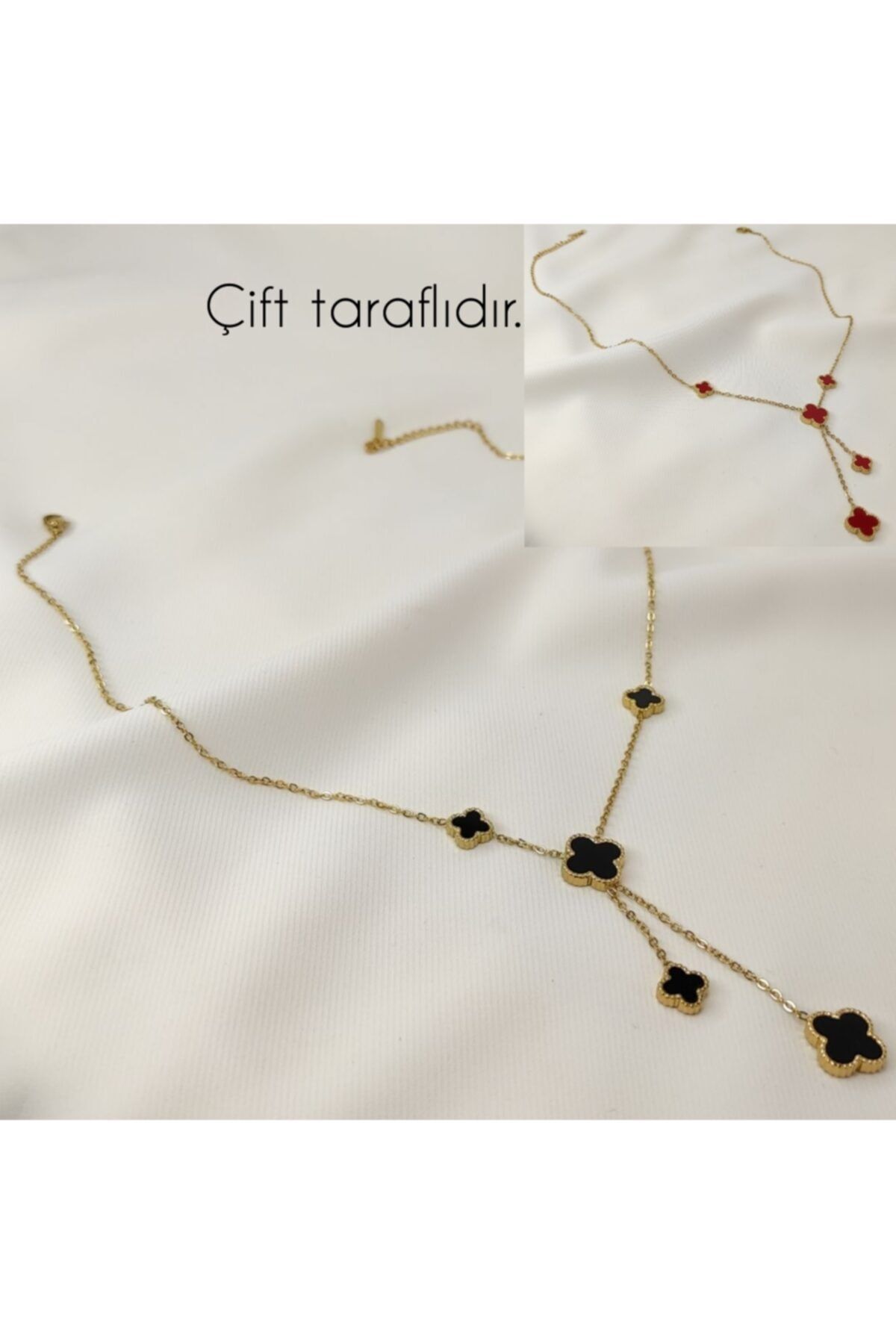 BHB Accessories Çift Taraflı Kadın Çelik Kolye