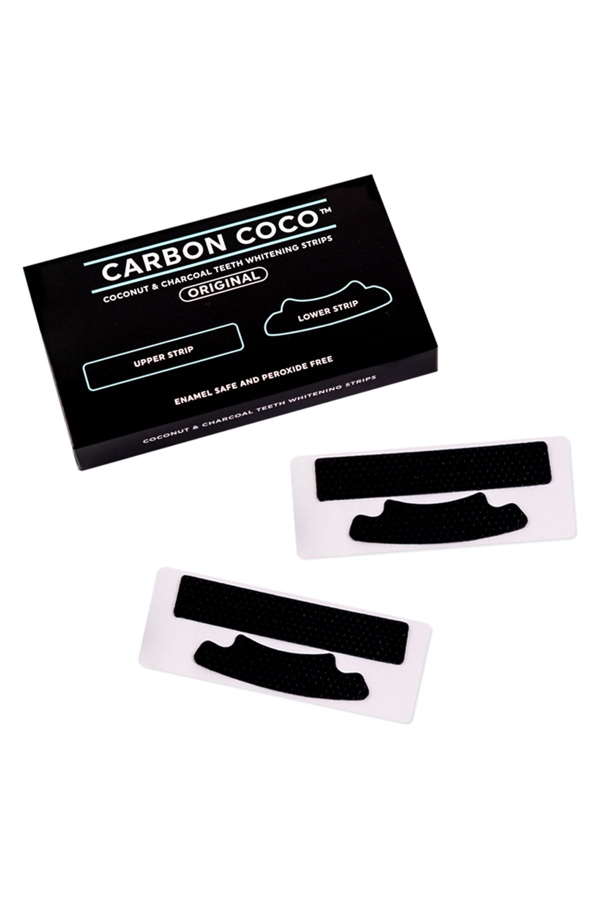 Carbon Coco Coconut & Charcoal Teeth Whitening Strips (HİNDİSTAN CEVİZLİ, KÖMÜR DİŞ BEYAZLATMA BANDI) 1 Kutu