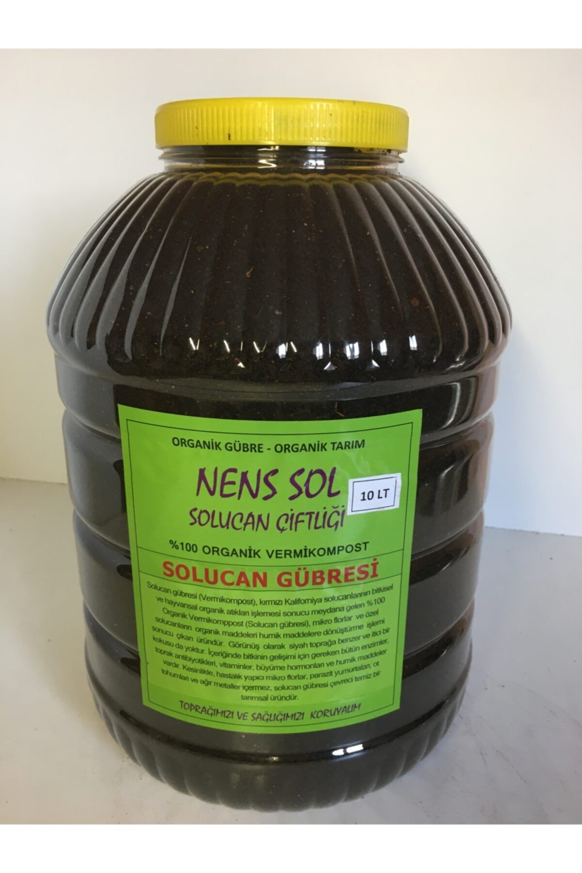 NENS SOL ORGANİK SOLUCAN GÜBRESİ 10lt Organik Gübre-bitki Besini-coşturan-çiçek-saksı-balkon-hobi-meyve-sebze-tarla-sera-bahçe-toprak