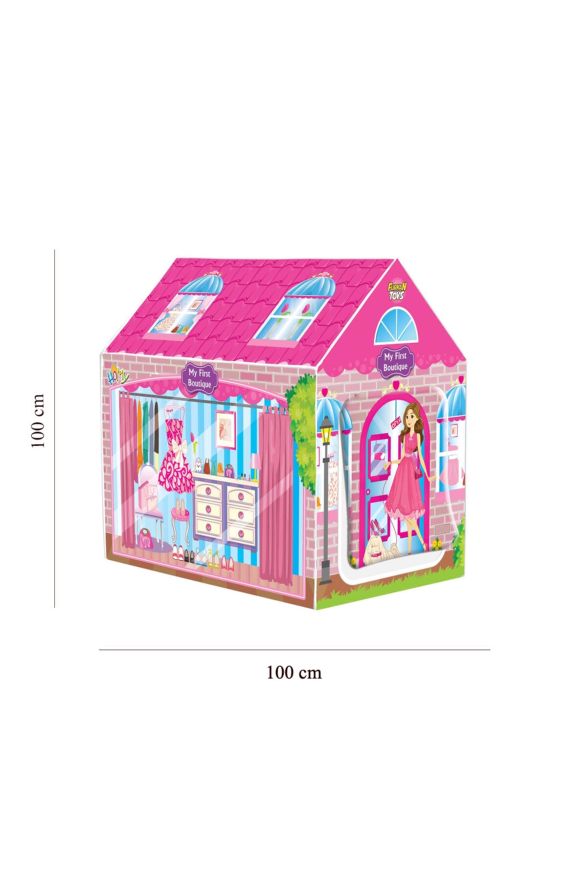 via toys Homy Ilk Butiğim Oyun Çadırı Oyun Evi 100 Cm