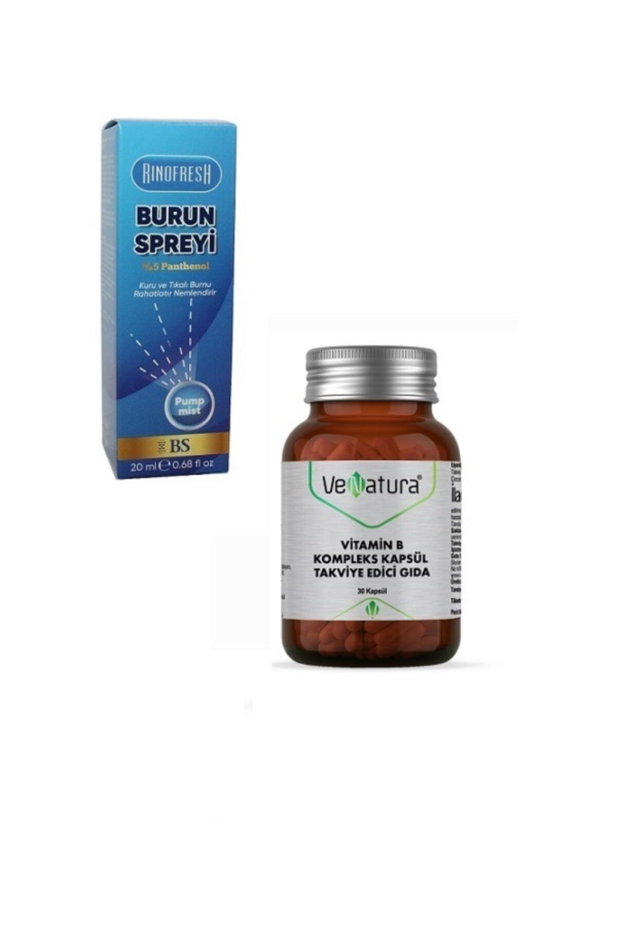 VeNatura Panthenol Burun Spreyi 20 Ml+ Vitamin B Kompleks 30 Kapsül