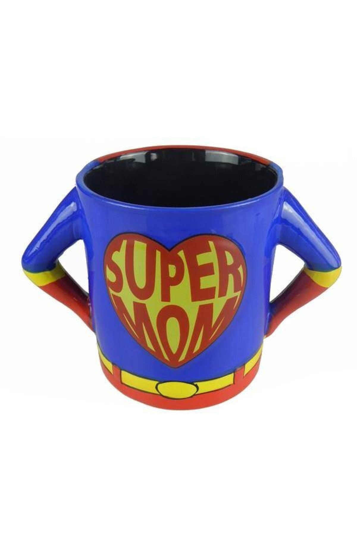 NO.8 HOUSE Seramik Kupa Bardak Super Mom Tasarımlı Dekoratif Hediyelik