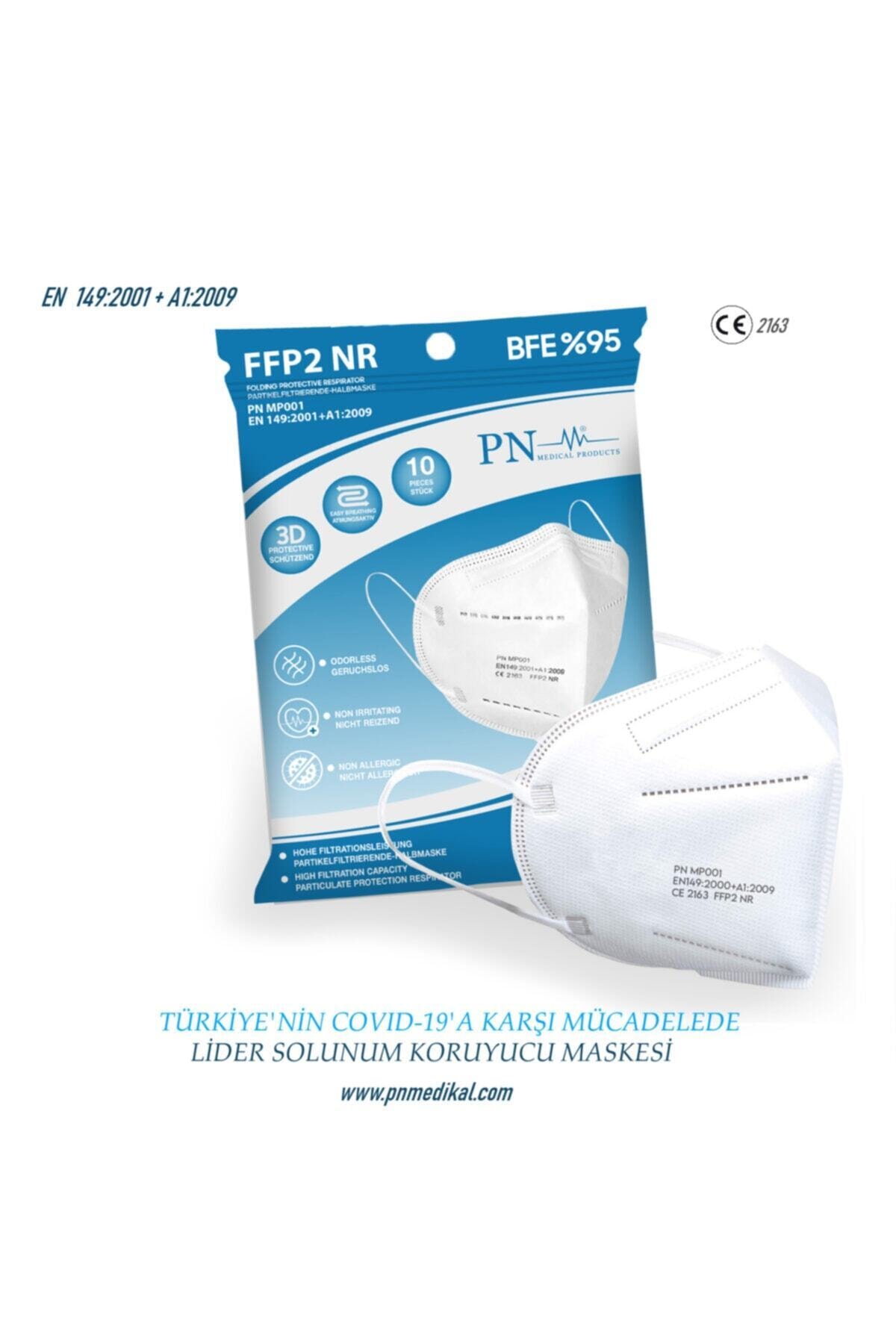 PN Medical Products 2020 Ffp2 Maske N95 Maske Meltblowlu Kilitli Poşet Koruyucu Solunum Yüz Maskesi 10 Adet