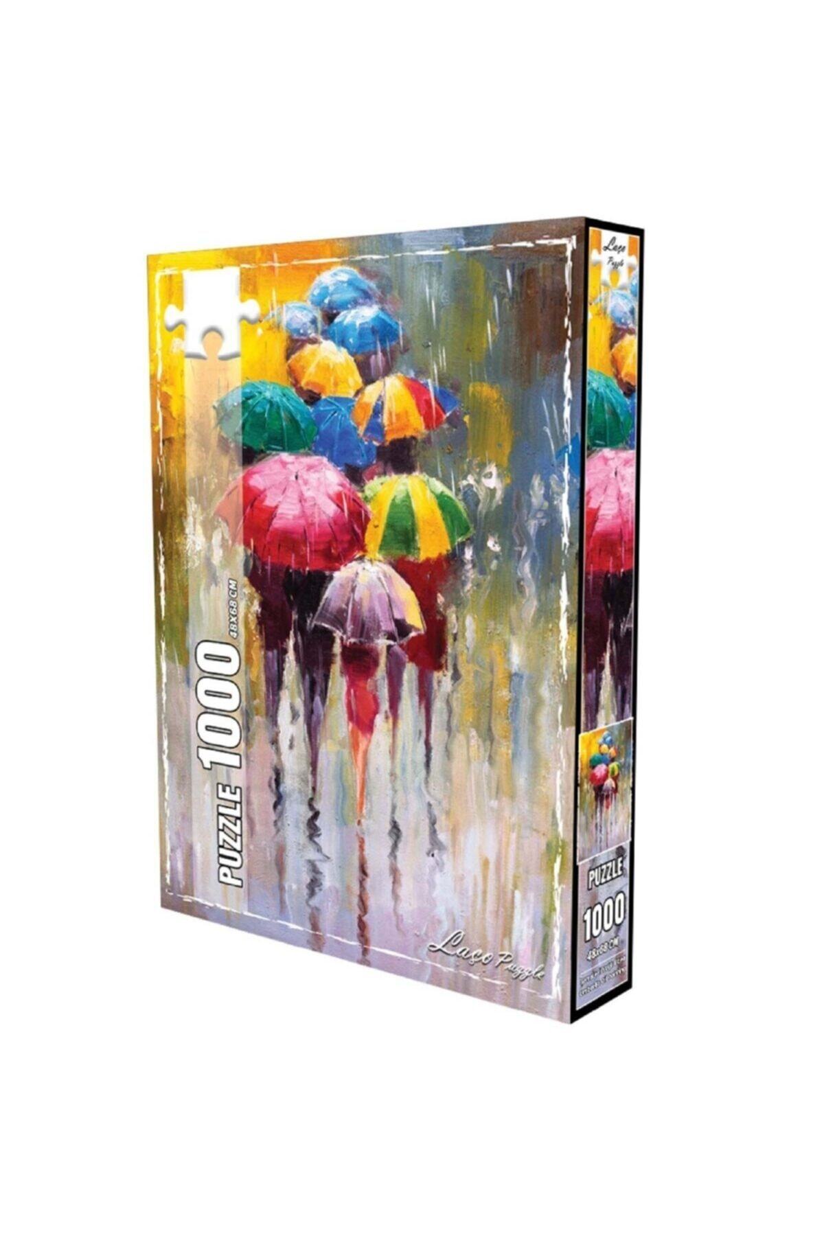 Burnis Toy Gerçek Renkli Şemsiyeler 1000 Parça Puzzle 99
