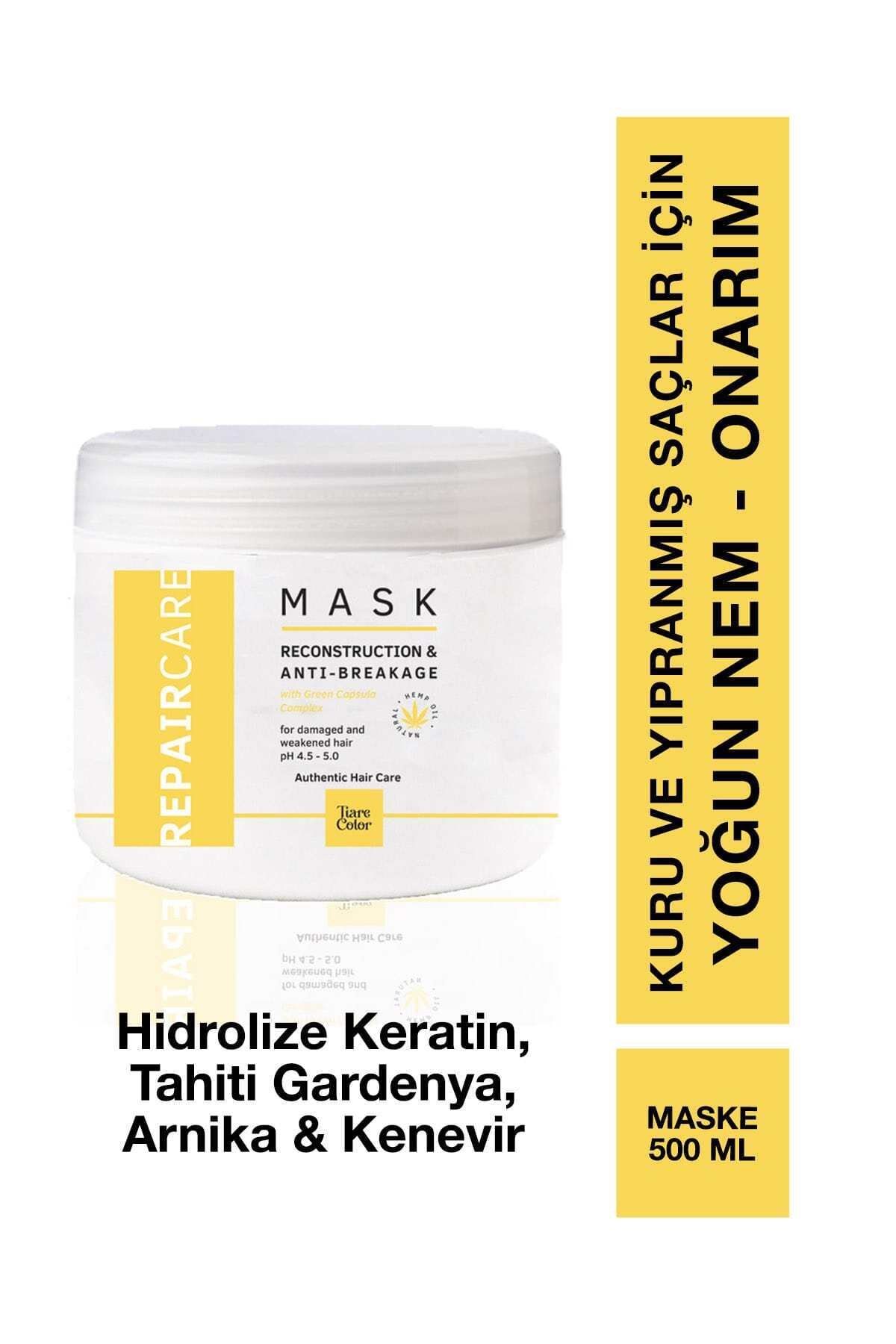 Tiarecolor Kuru Yıpranmış Saçlar Için Onarıcı Maske 500 Ml
