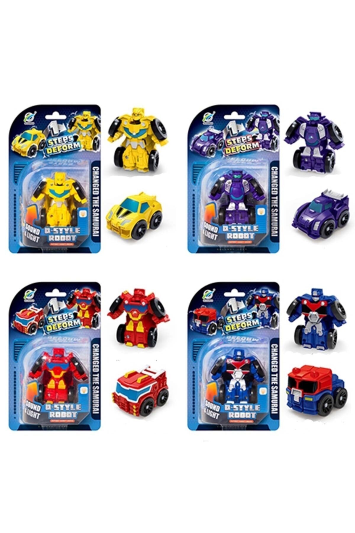 Burnis Toy Kampanya Kartela Işıklı Sesli Arabaya Dönüşen Robot Fırsat