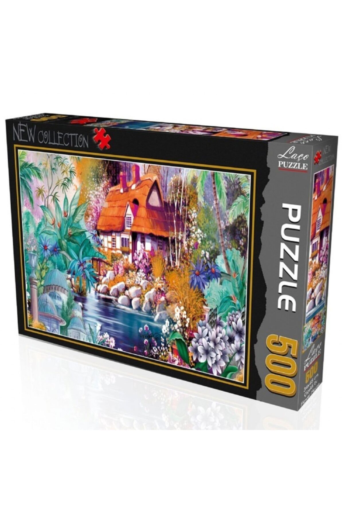 Burnis Toy Kampanya Çiçekli Ev 500 Parça Puzzle Fırsat