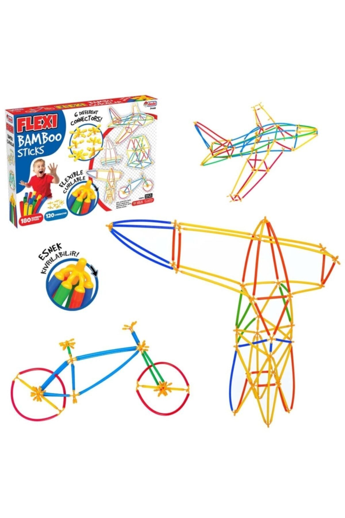 Burnis Toy Kampanya Flexi Bambu Çubuklar 300 Parça Fırsat