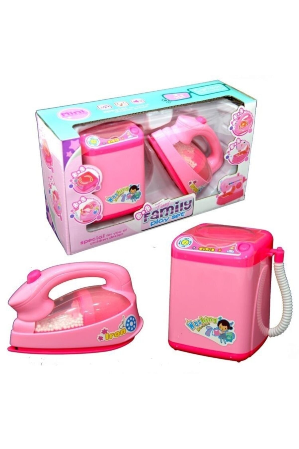 Burnis Toy Kampanya Çamaşır Makinası Ve Ütü Seti Fırsat