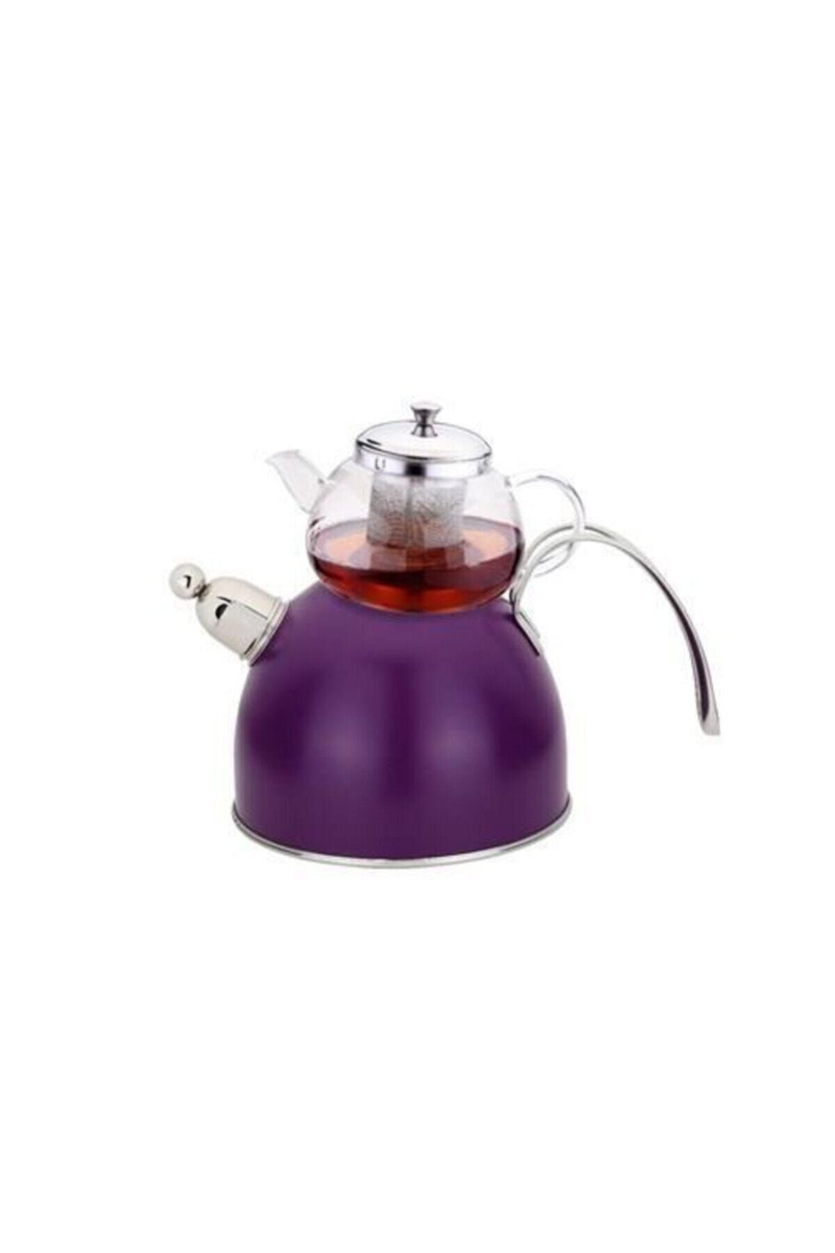 Tantitoni S S Mor Düdüklü Çaydanlık Tk. 810ml 2300ml