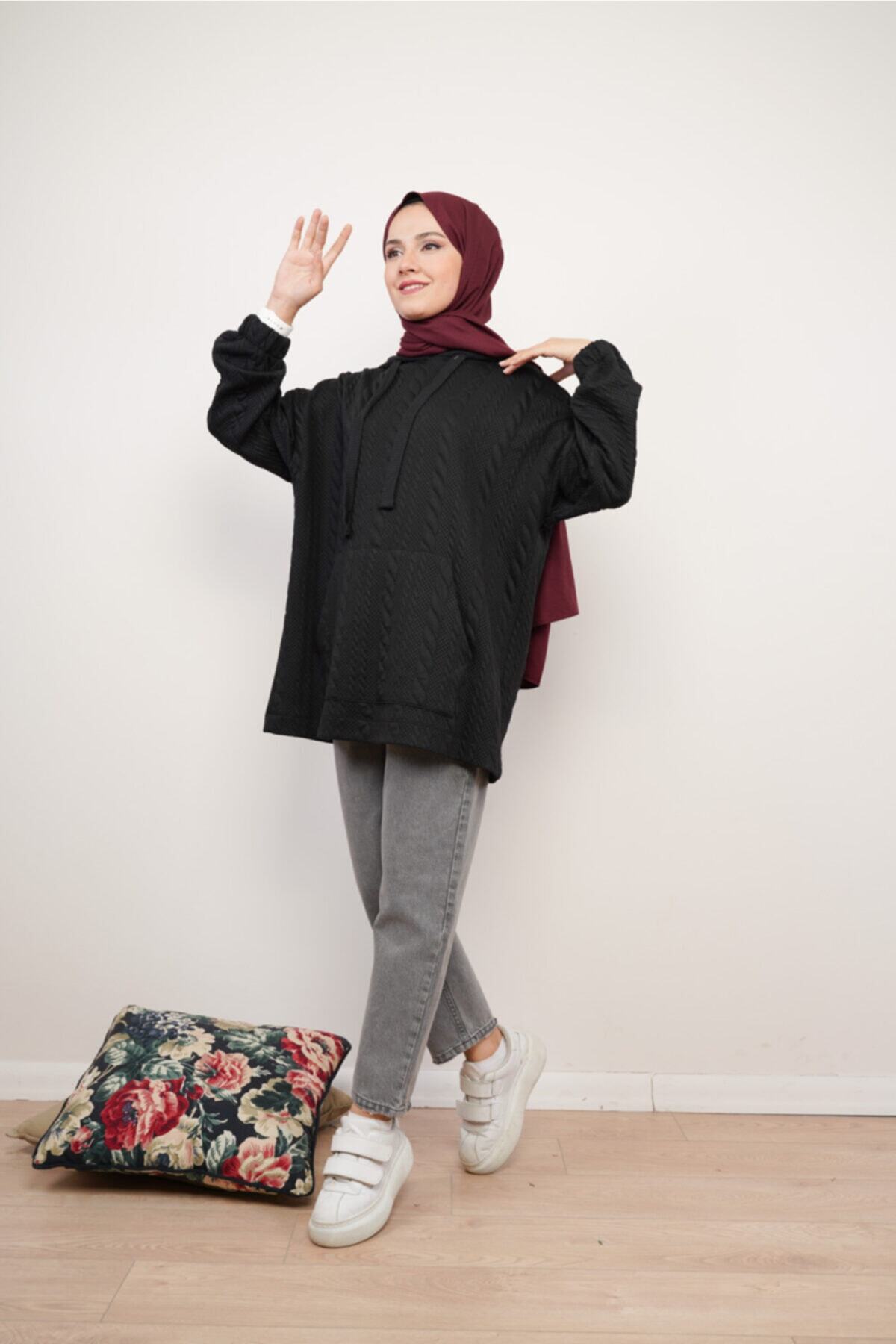 KAMİL KESKİN Örgü Kabartmalı Sweat