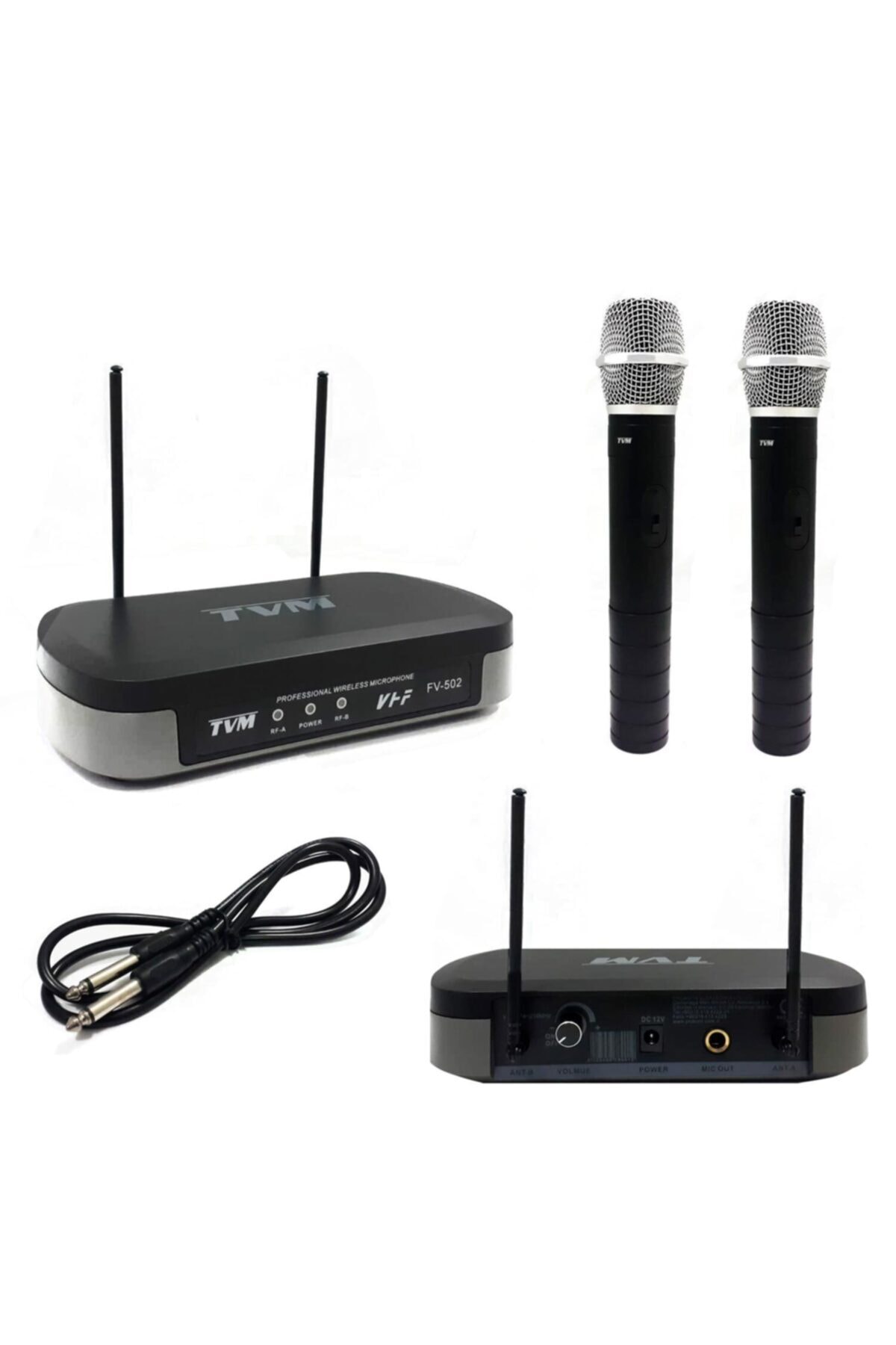 TVM Mikrofon Kablosuz 2 El Vhf Fv-502