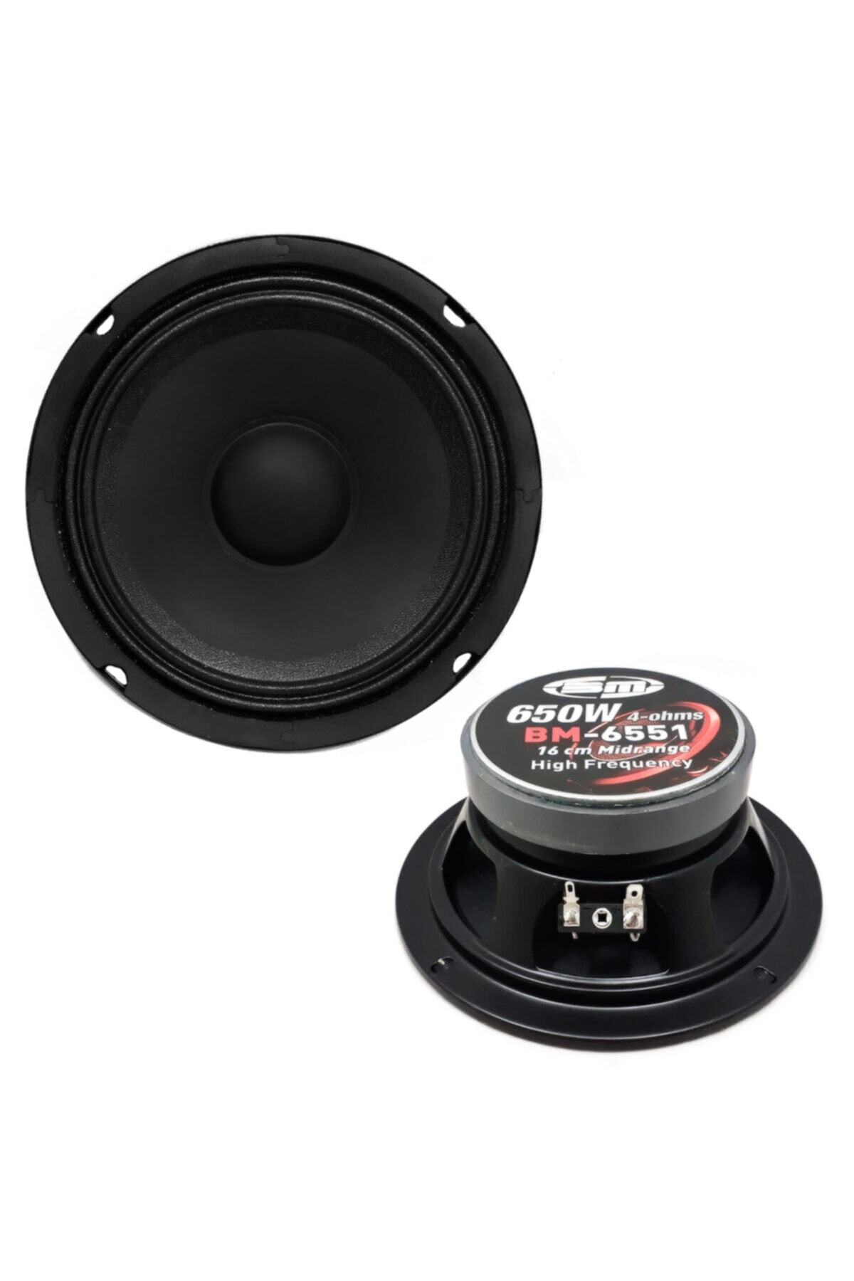 bm audio Oto Mıdrange 16cm 650w Professıonal 2 Adet Bm-6551