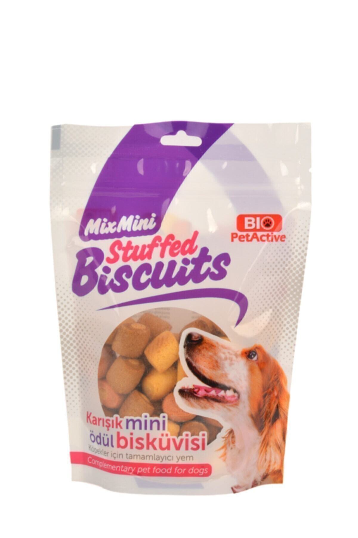 Bio PetActive Mix Mini Stuffed Biscuits Karışık Mini Köpek Ödül Bisküvisi 200 gr