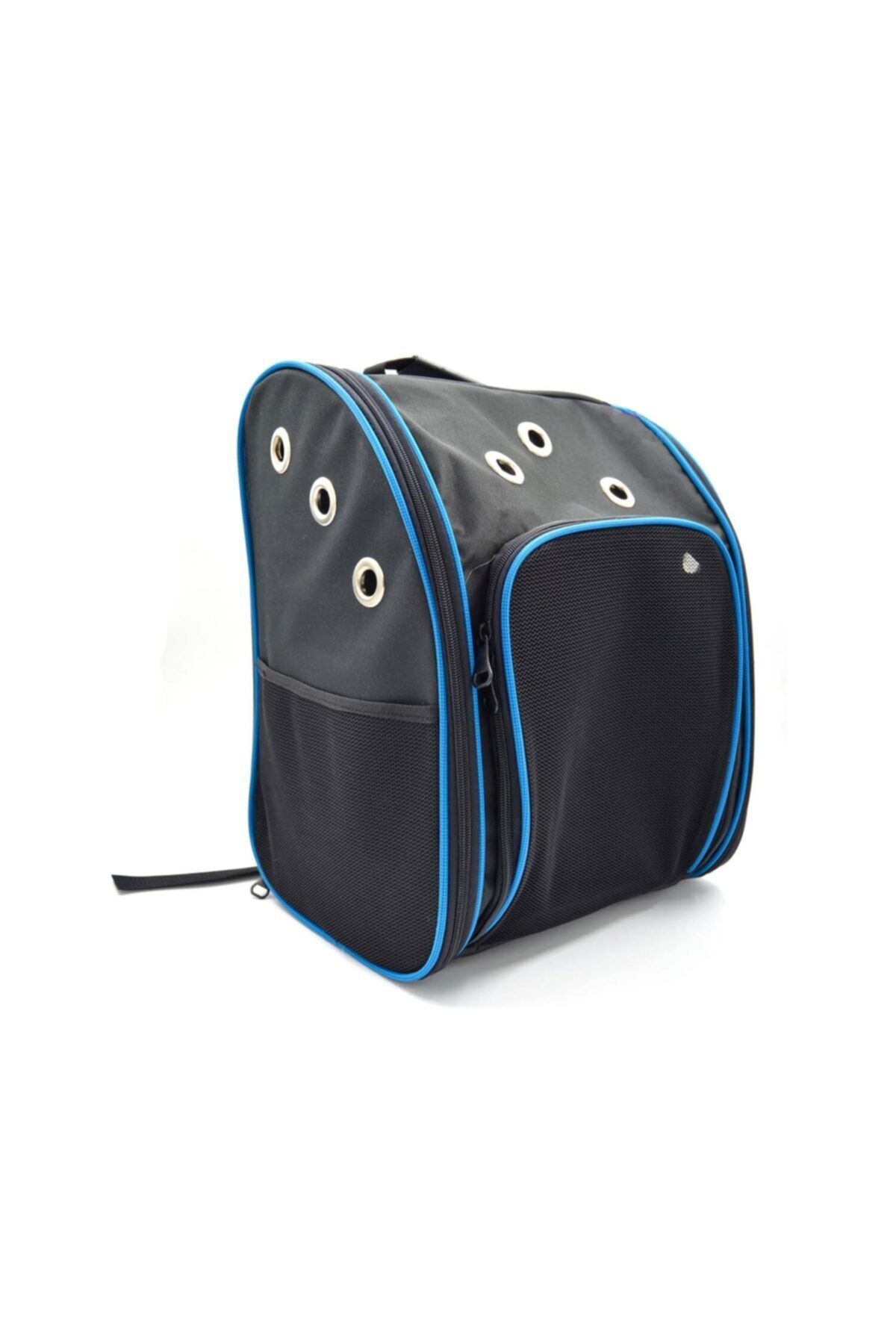 Maxisol Flybag Kedi Köpek Sırt Taşıma Çantası Fileli (28*32*40 Cm) Mavi