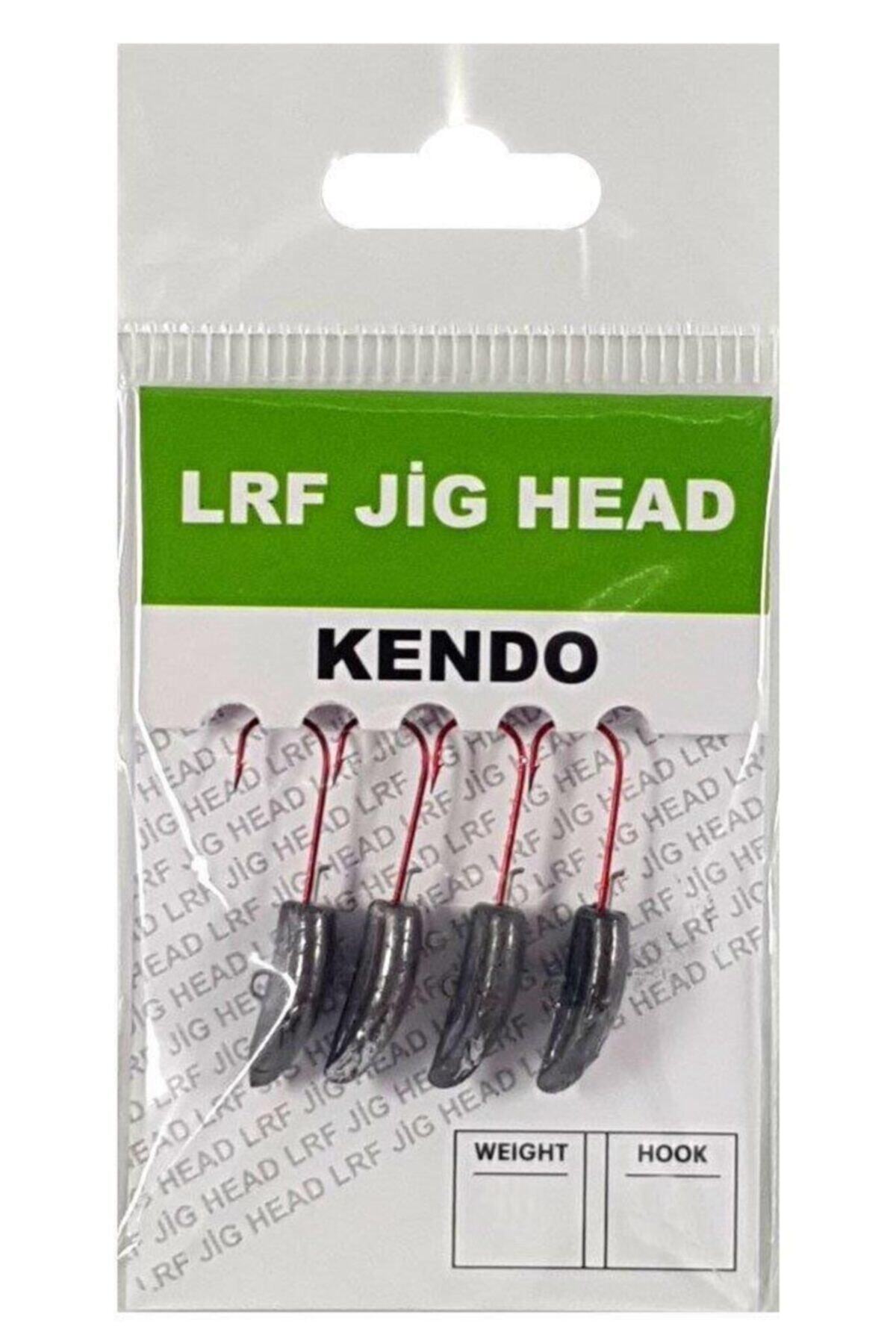 Kendo Lrf Jig Head Kırmızı Iğneli 4 Adet Silikon Yem Zokası #8 2 gr